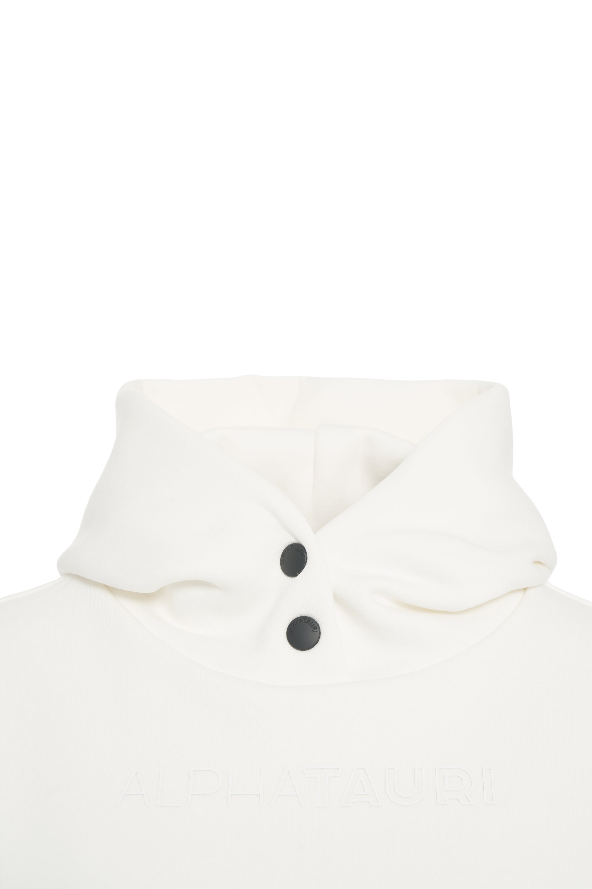 ALPHA TAURI Modern Women's Hoodie with High Collar and Logo Detail