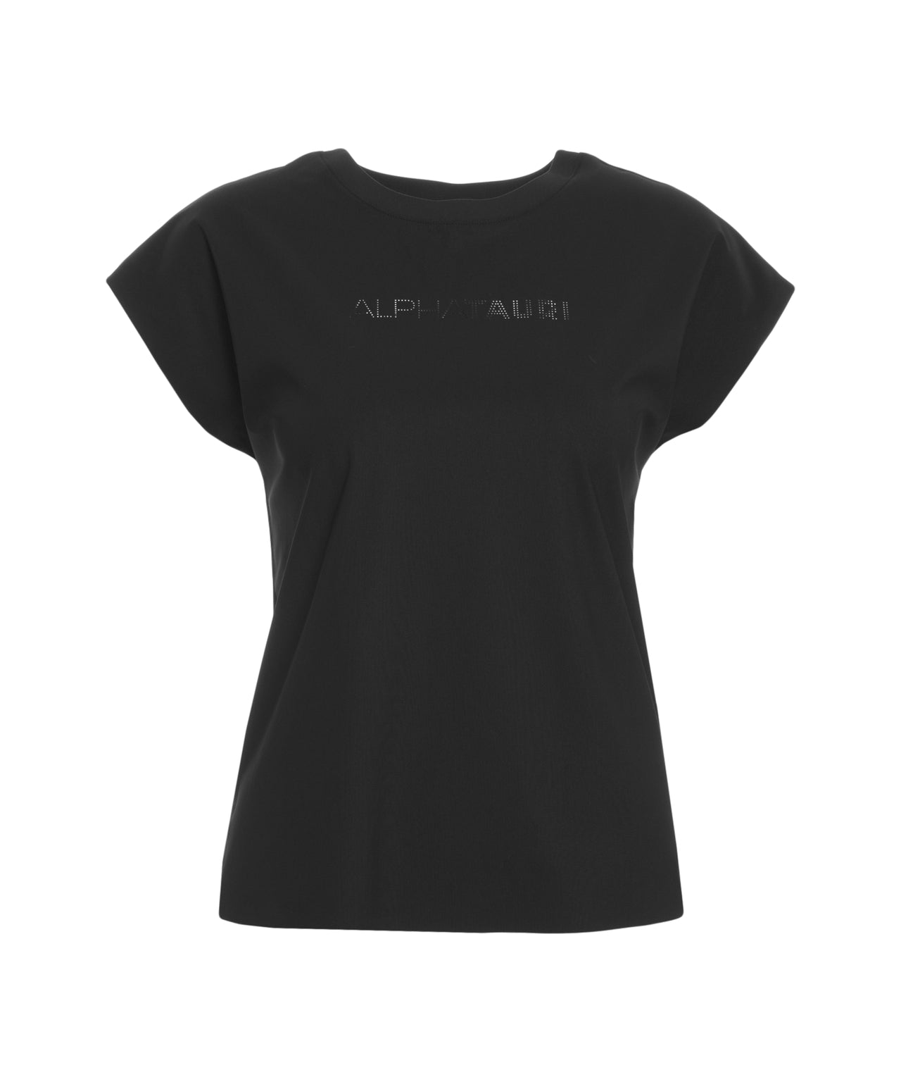 ALPHA TAURI Women's Classic Crew Neck T-shirt with Embossed Logo