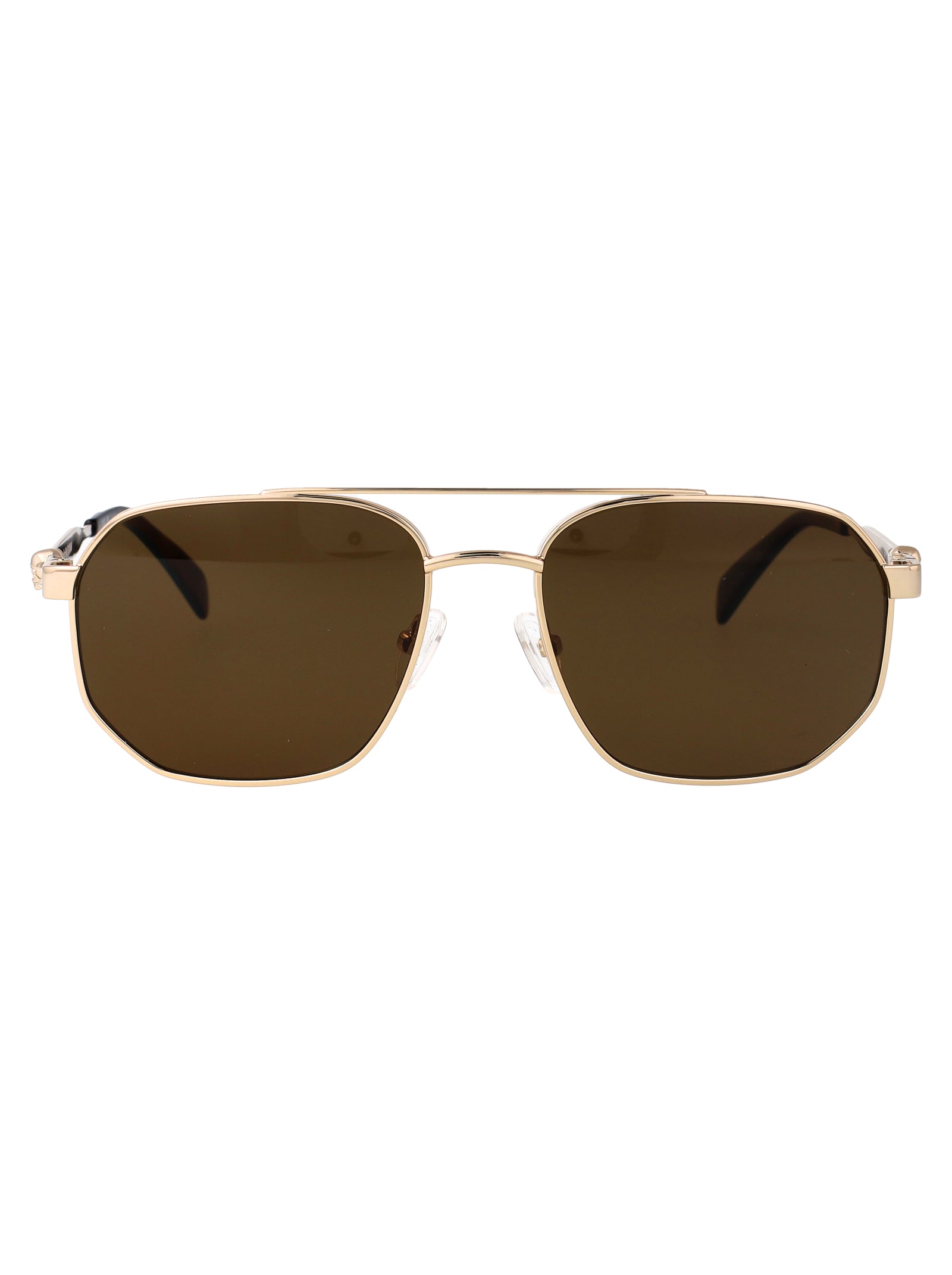 ALEXANDER MCQUEEN Metallic Gold Sunglasses for Women