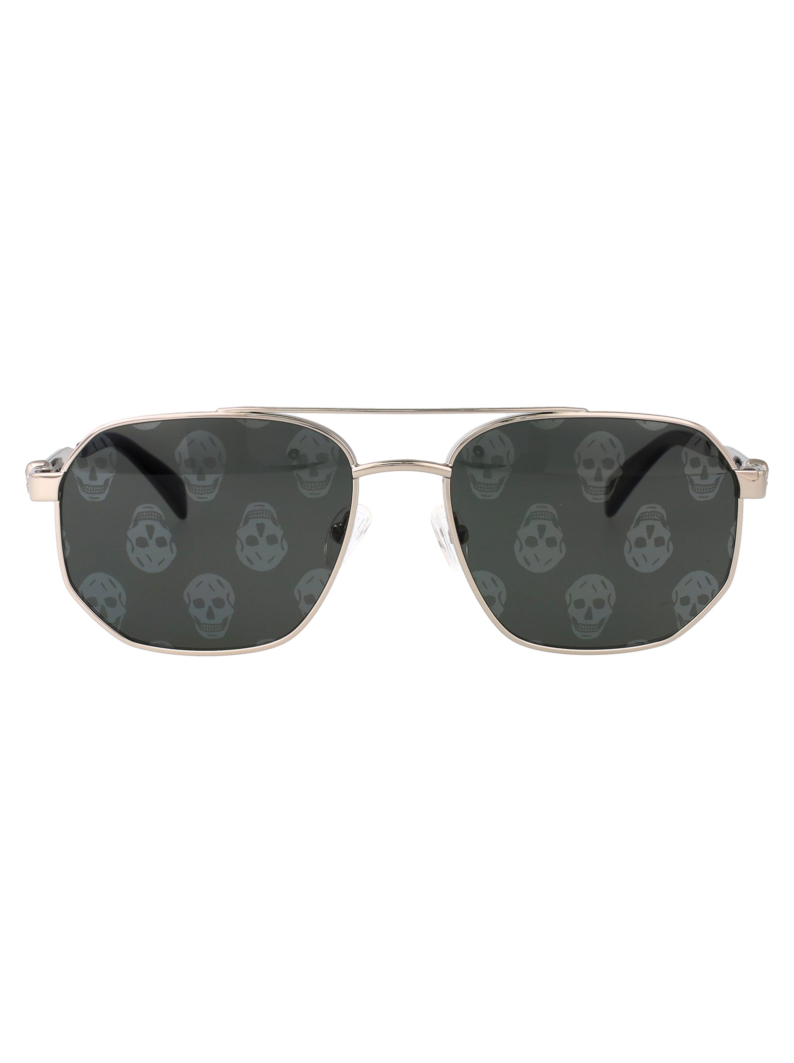 ALEXANDER MCQUEEN Metal Sunglasses for Women - SS25 Collection