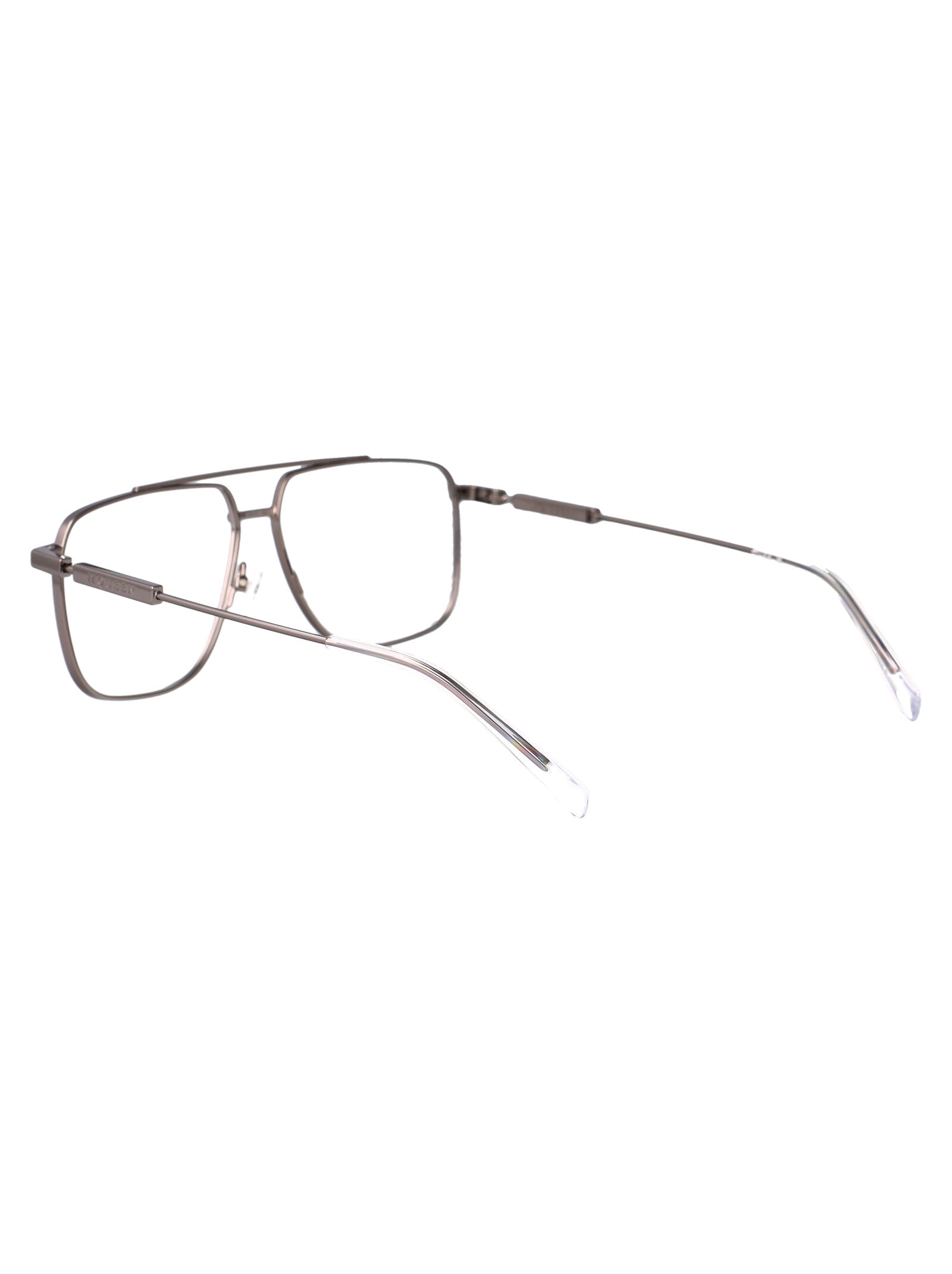 ALEXANDER MCQUEEN Ruthenium Metal Optical Glasses - Unisex Style