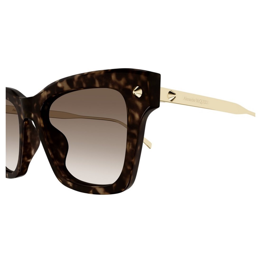 ALEXANDER MCQUEEN Stylish Women's Mini Sunglasses with Vintage Frame