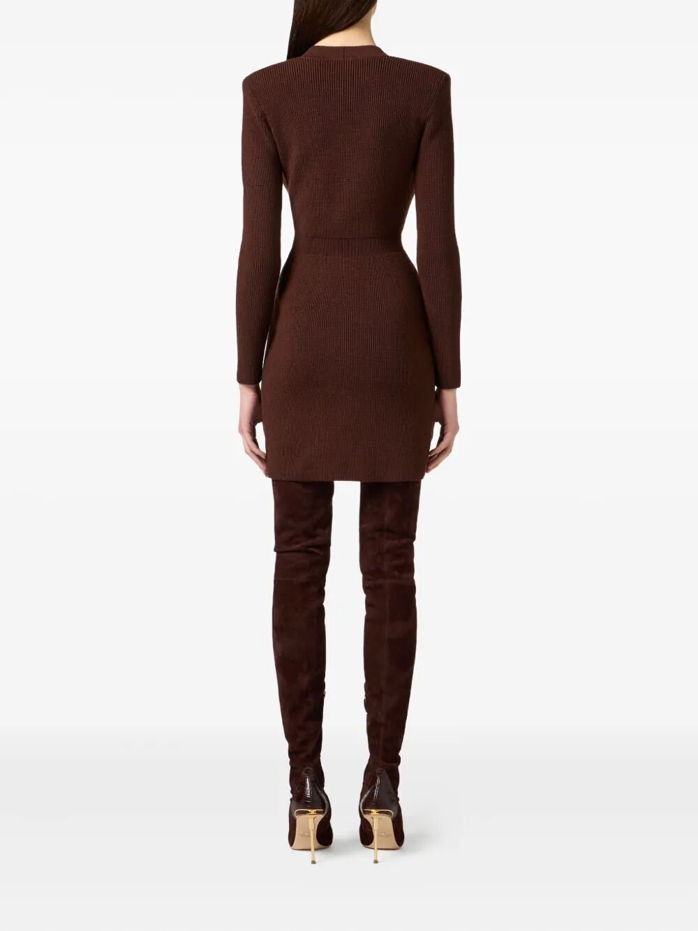 ELISABETTA FRANCHI Chic Double-Breasted Mini Dress for Women