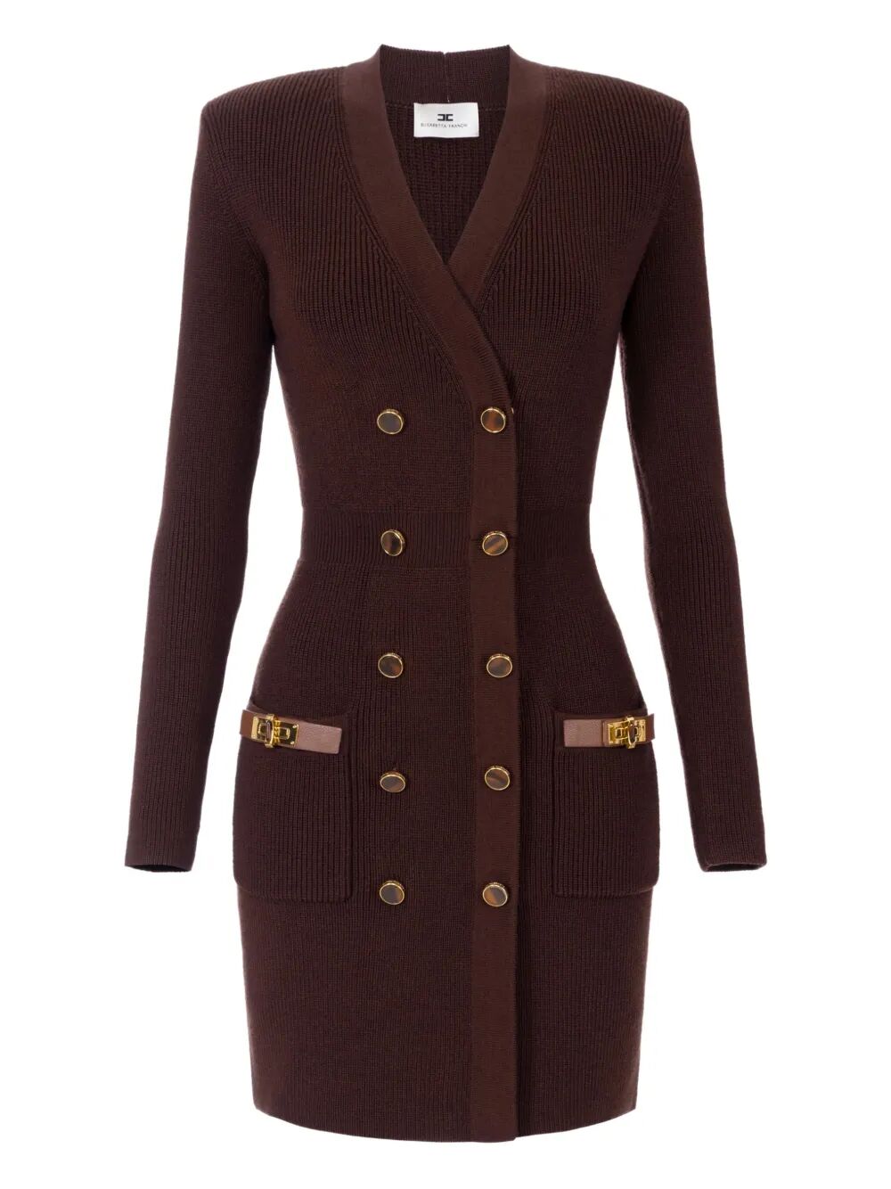 ELISABETTA FRANCHI Wool-Blend Mini Dress for Women