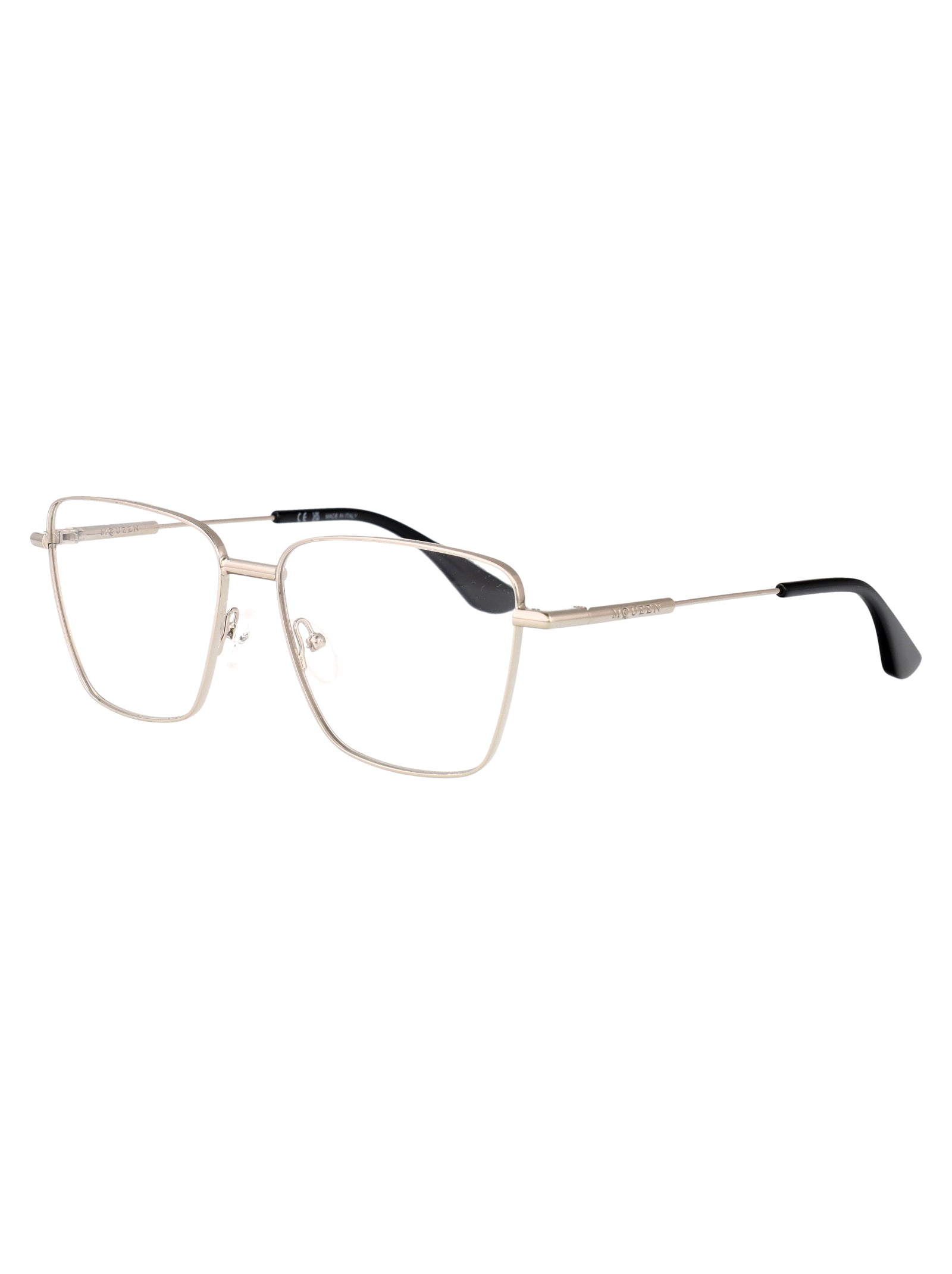 ALEXANDER MCQUEEN Metal Optical Glasses for Women - Stylish and Sleek