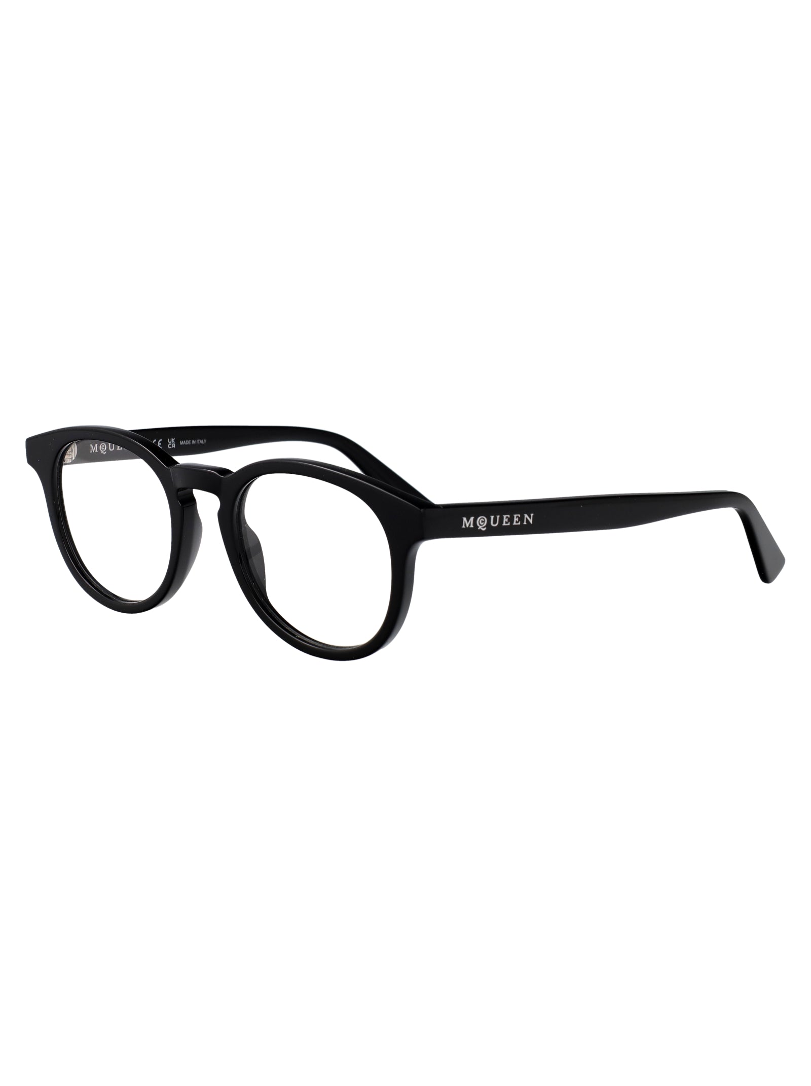 ALEXANDER MCQUEEN Transparent Recycled Acetate Optical Glasses - Unisex
