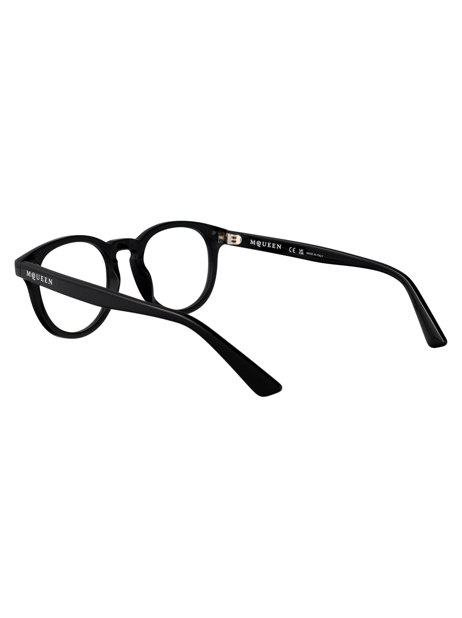 ALEXANDER MCQUEEN Transparent Recycled Acetate Optical Glasses - Unisex