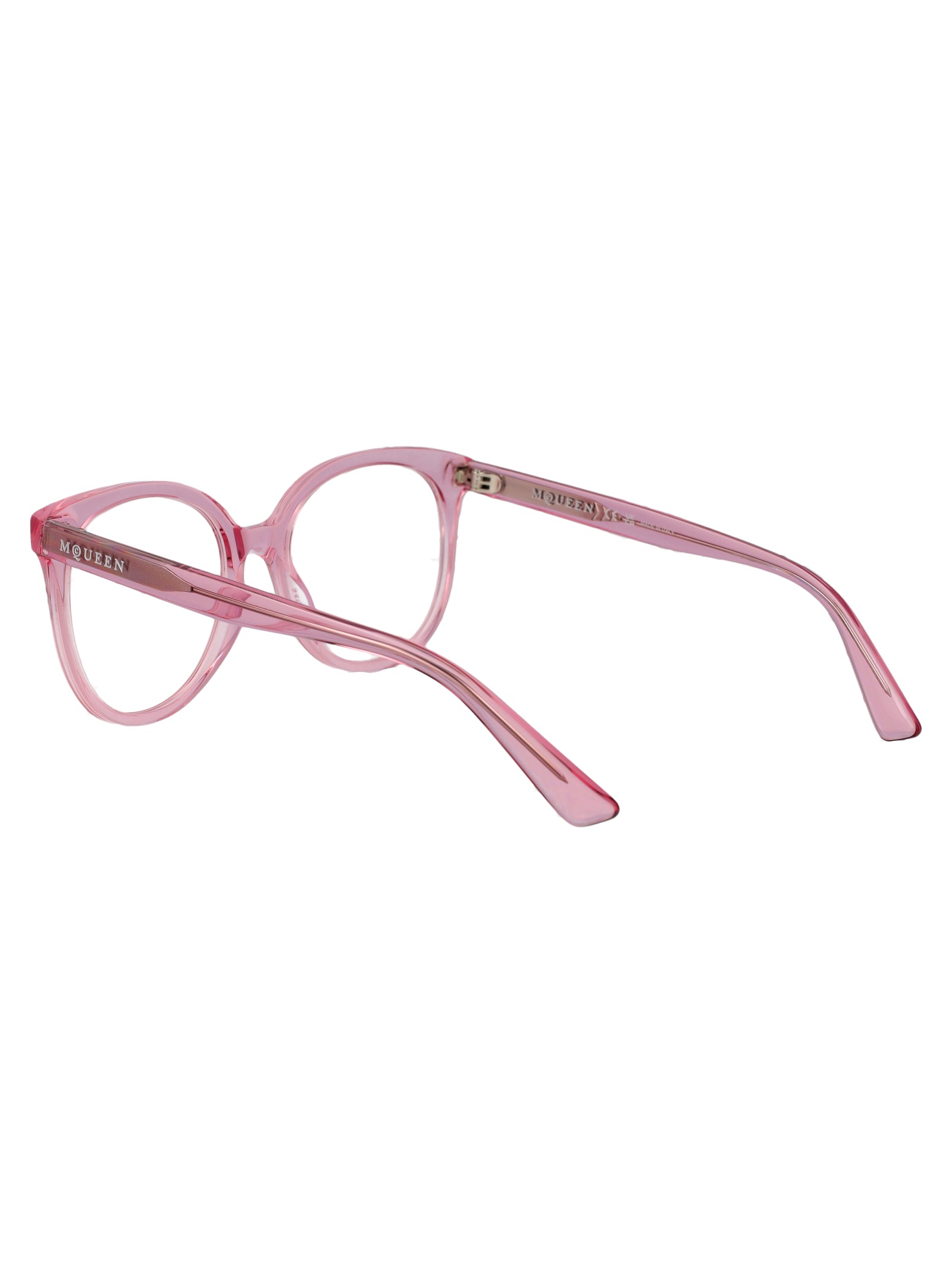 ALEXANDER MCQUEEN Transparent Recycled Acetate Optical Glasses