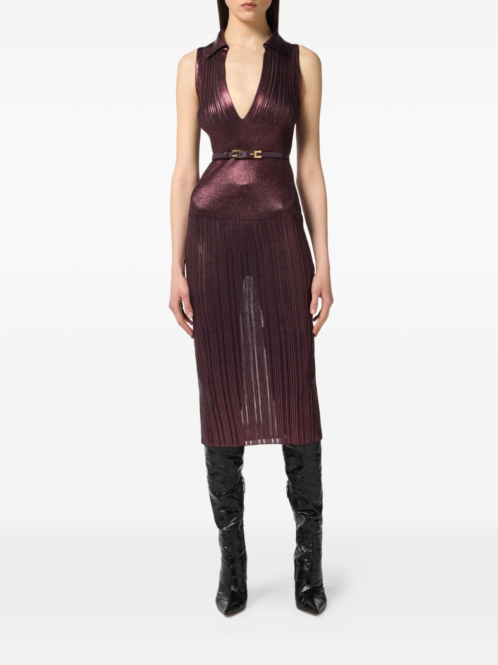 ELISABETTA FRANCHI Chic Mini Dress for Women - Fall Wardrobe Essential