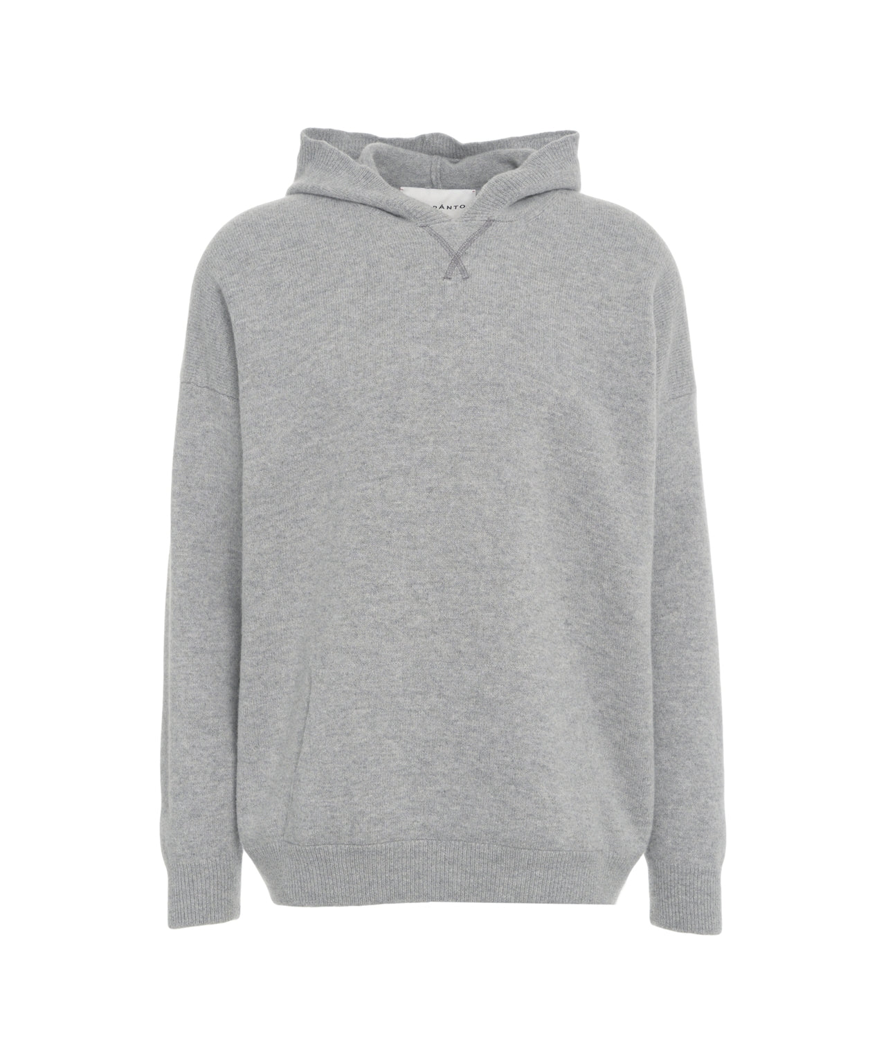 AMARANTO Men's Oversized Knit Pullover with Hood