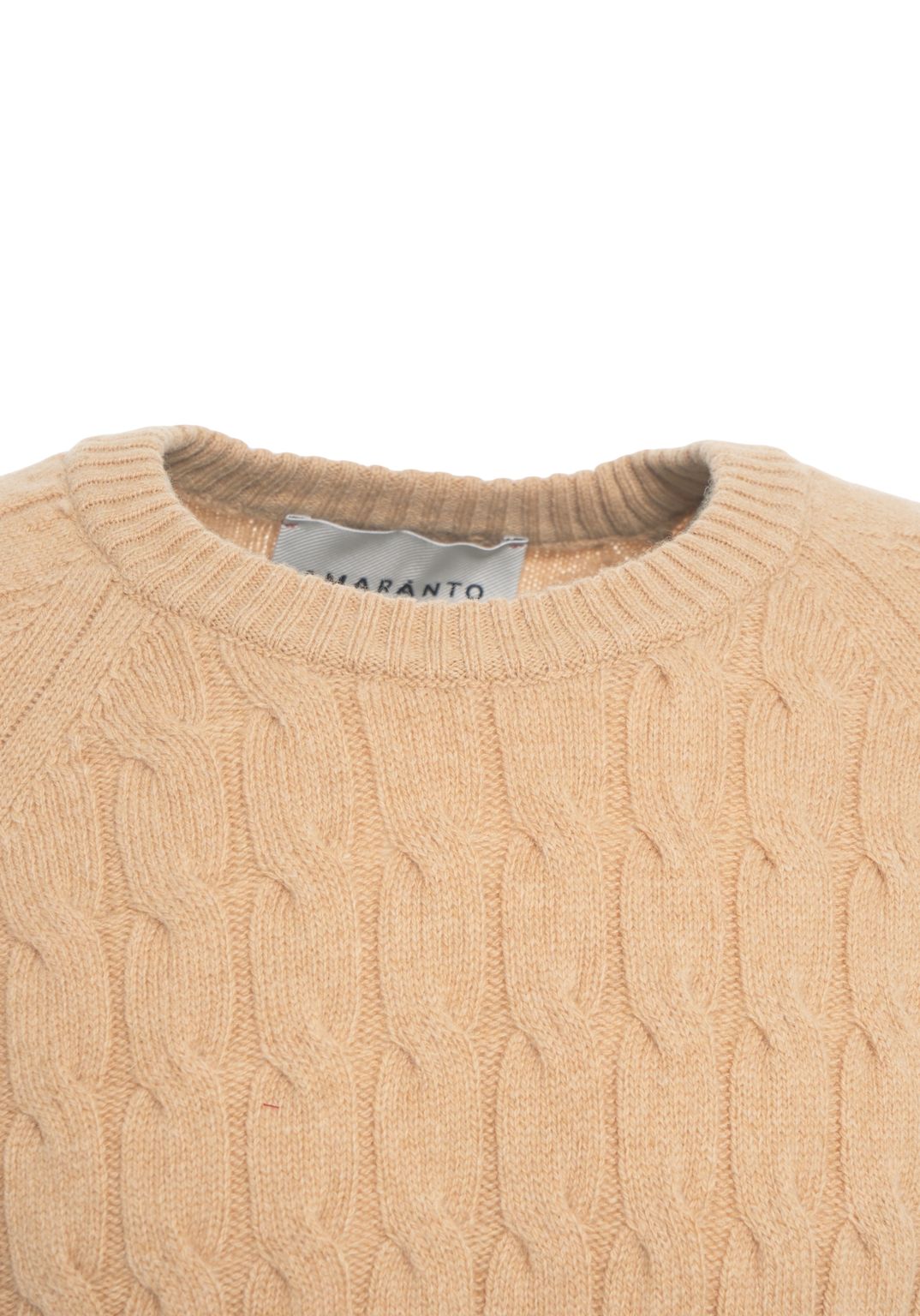 AMARANTO Cable Knit Pullover for Men
