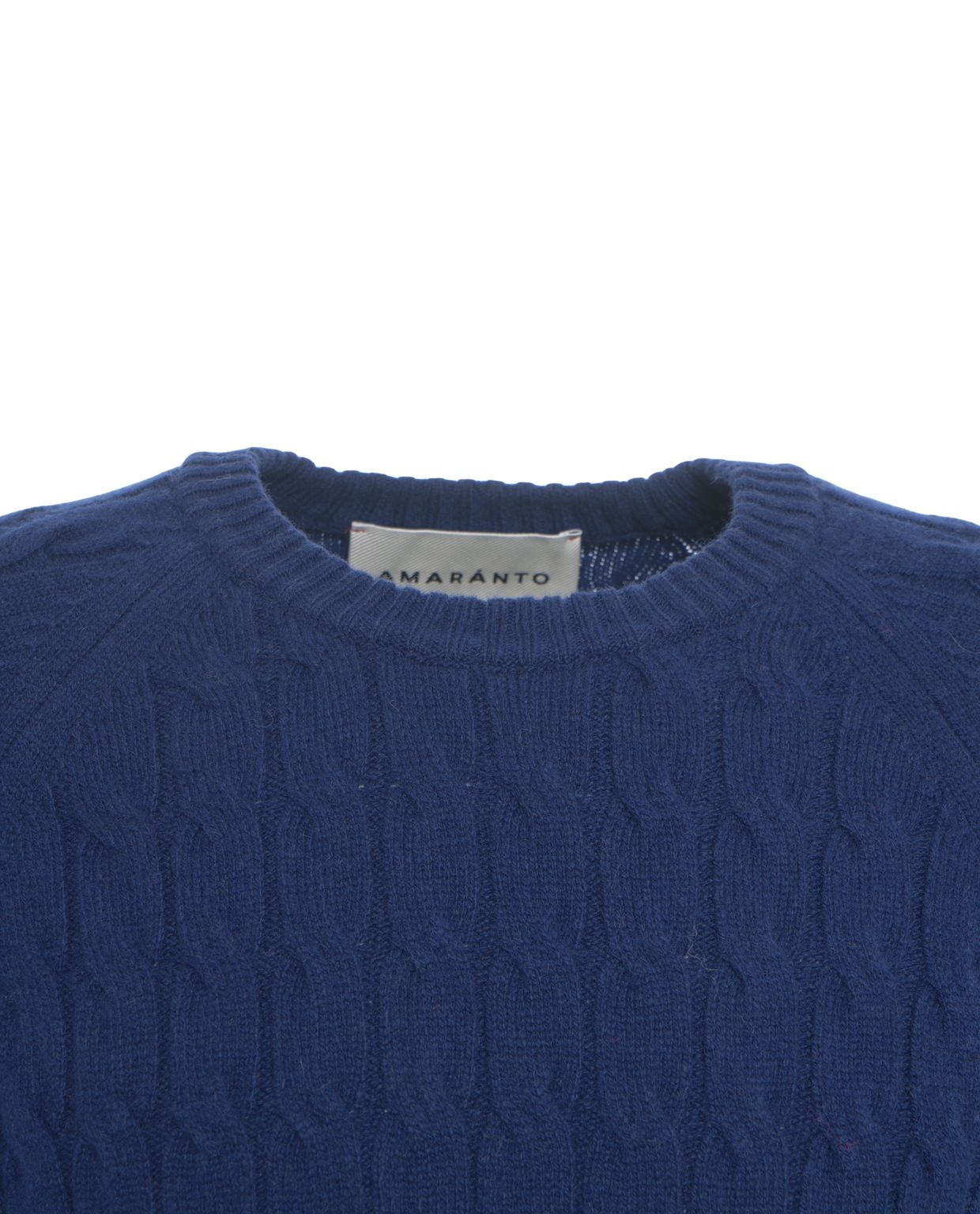 AMARANTO Classic Cable-Knit Pullover for Men