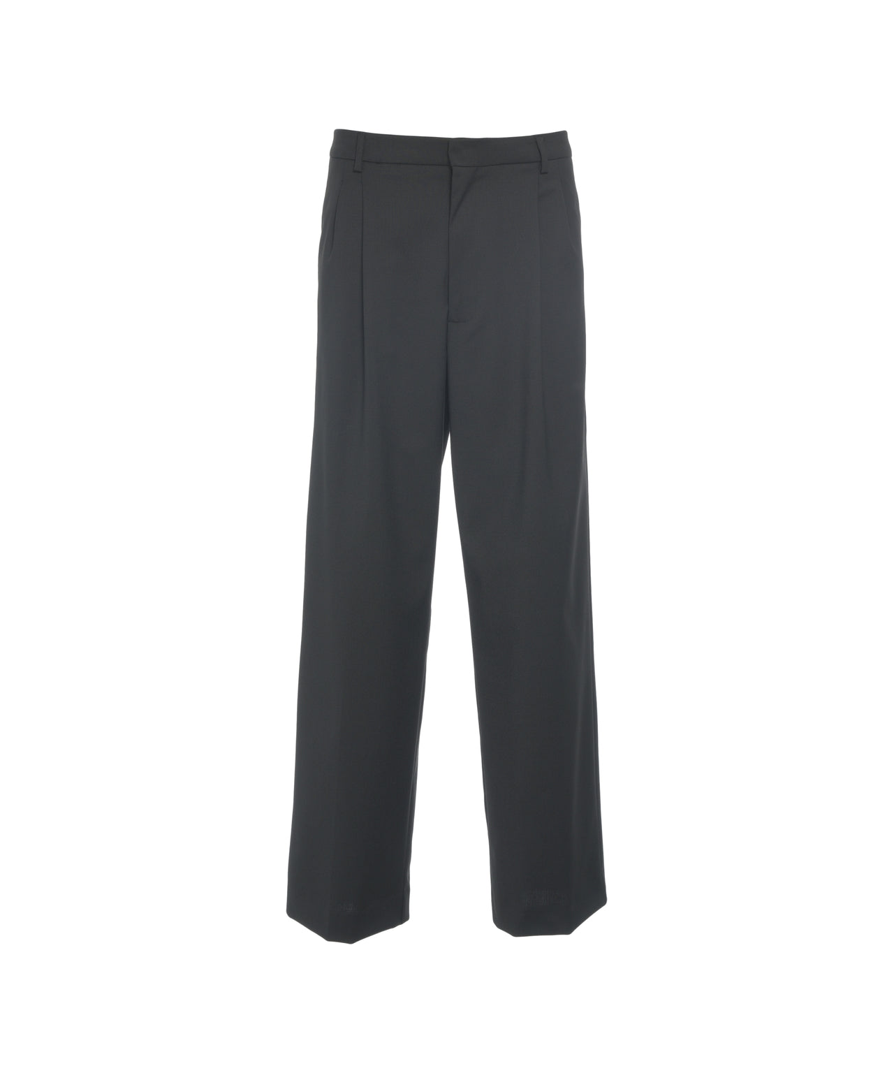 AMARANTO Straight Leg Pleated Trousers for Men