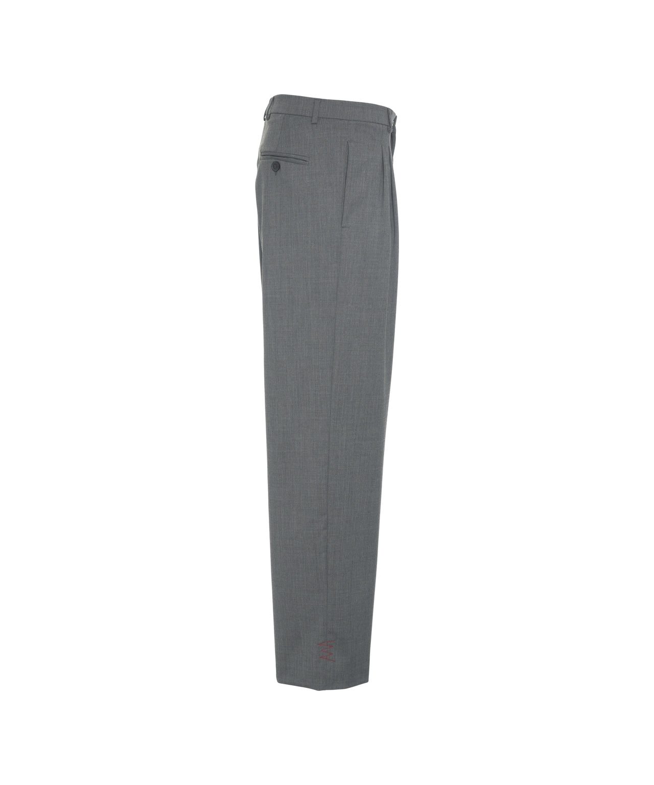 AMARANTO Straight Leg Pleated Trousers for Men
