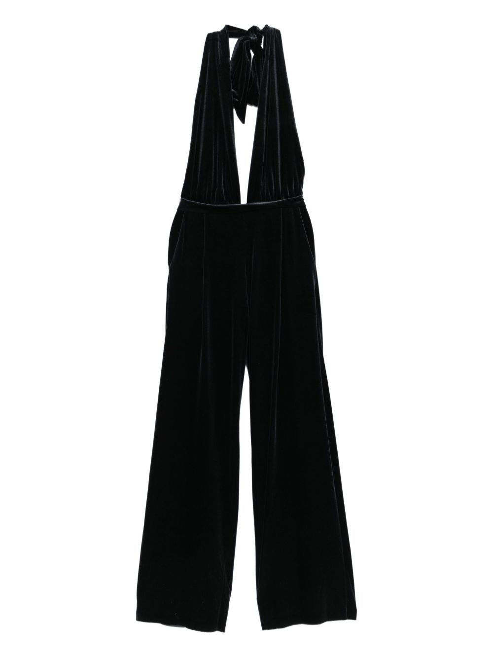 AMAZUIN Elegant Deep Neckline Jumpsuit for Women