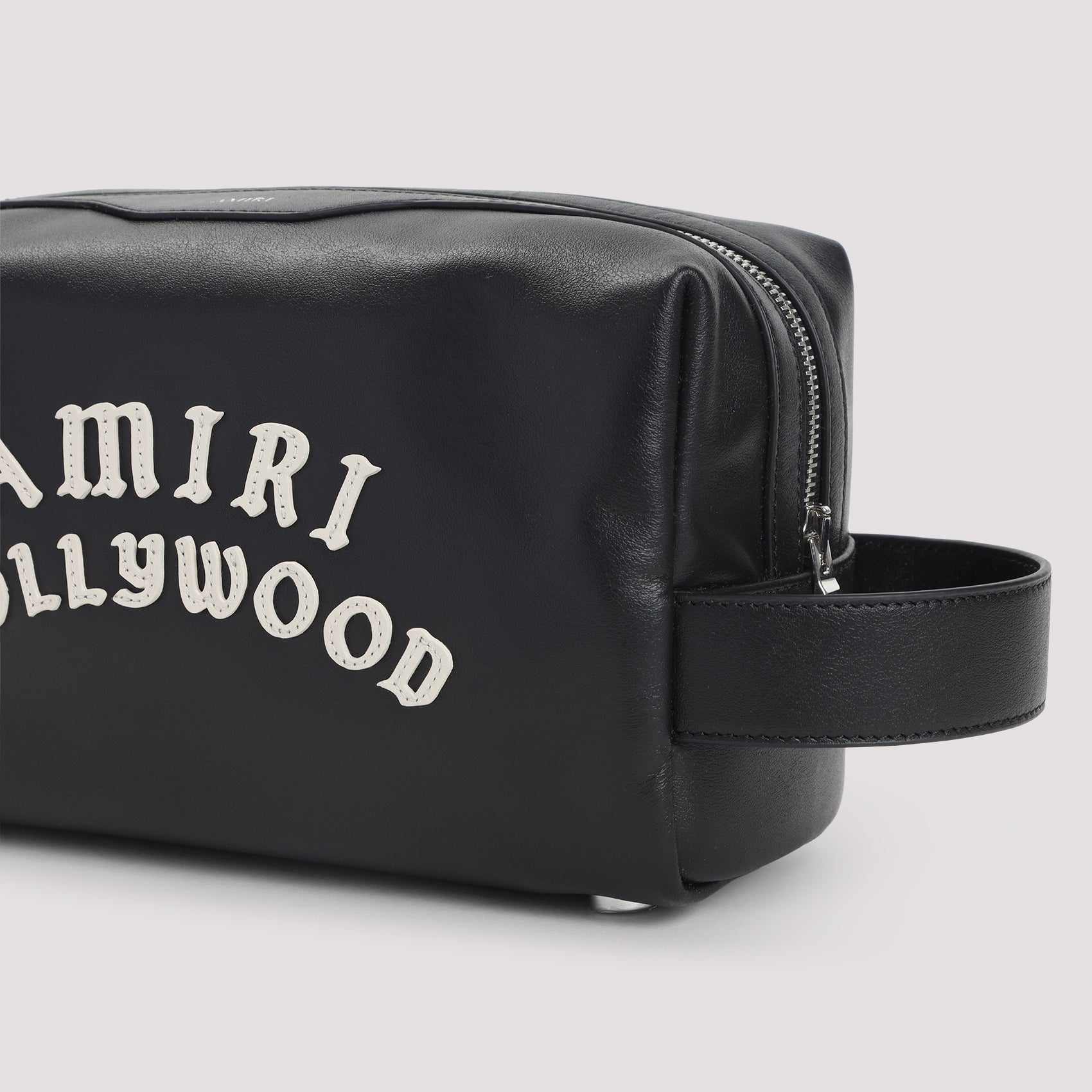 AMIRI Leather Dopp Kit Pouch Handbag 24CM x 13CM x 9CM