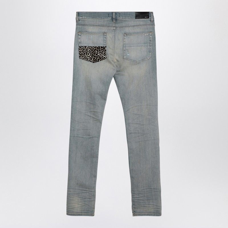AMIRI Leopard Print Skinny Jeans MX1