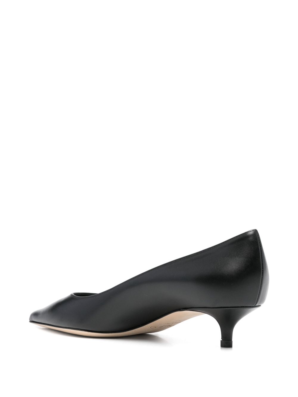 JIMMY CHOO Amelia Leather Pumps with Kitten Heel