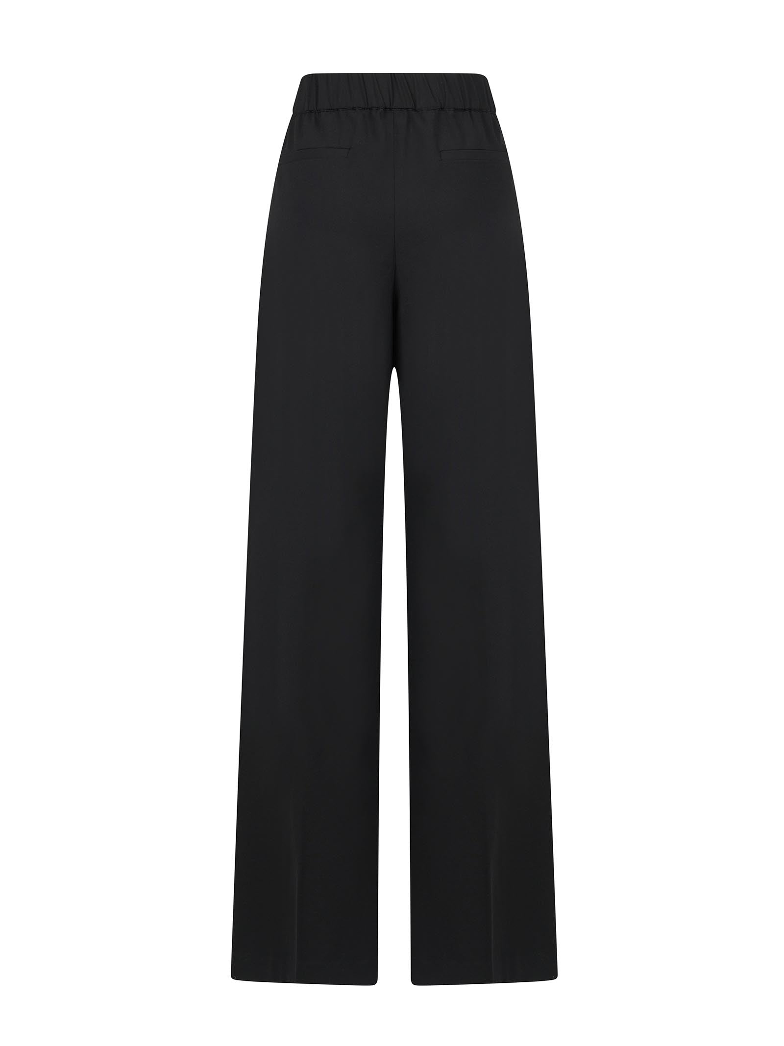 AMEN Chic Palazzo Trousers with Front Pleats