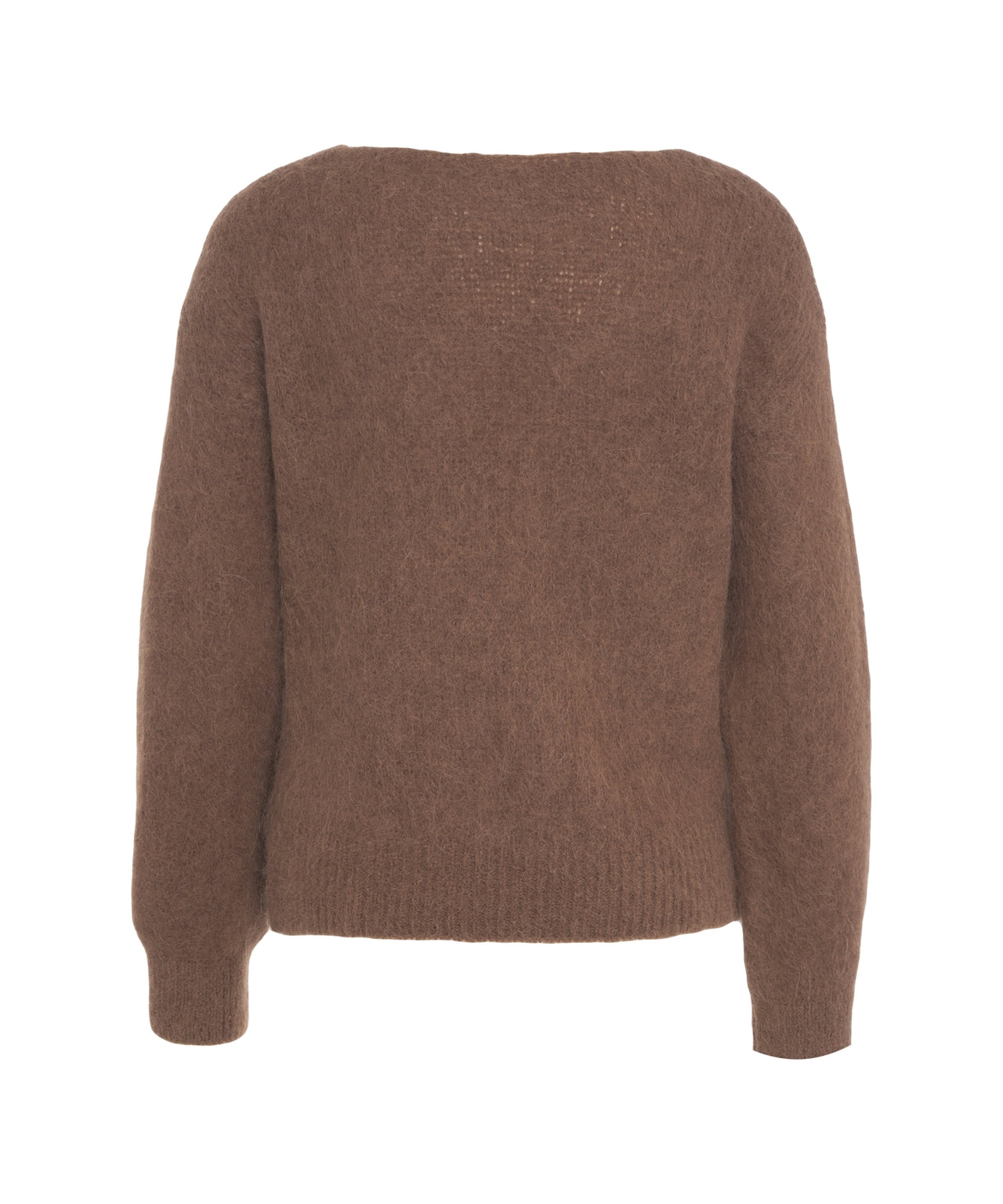 AMERICANDREAMS Loose Fit V-Neck Pullover with Voluminous Sleeves