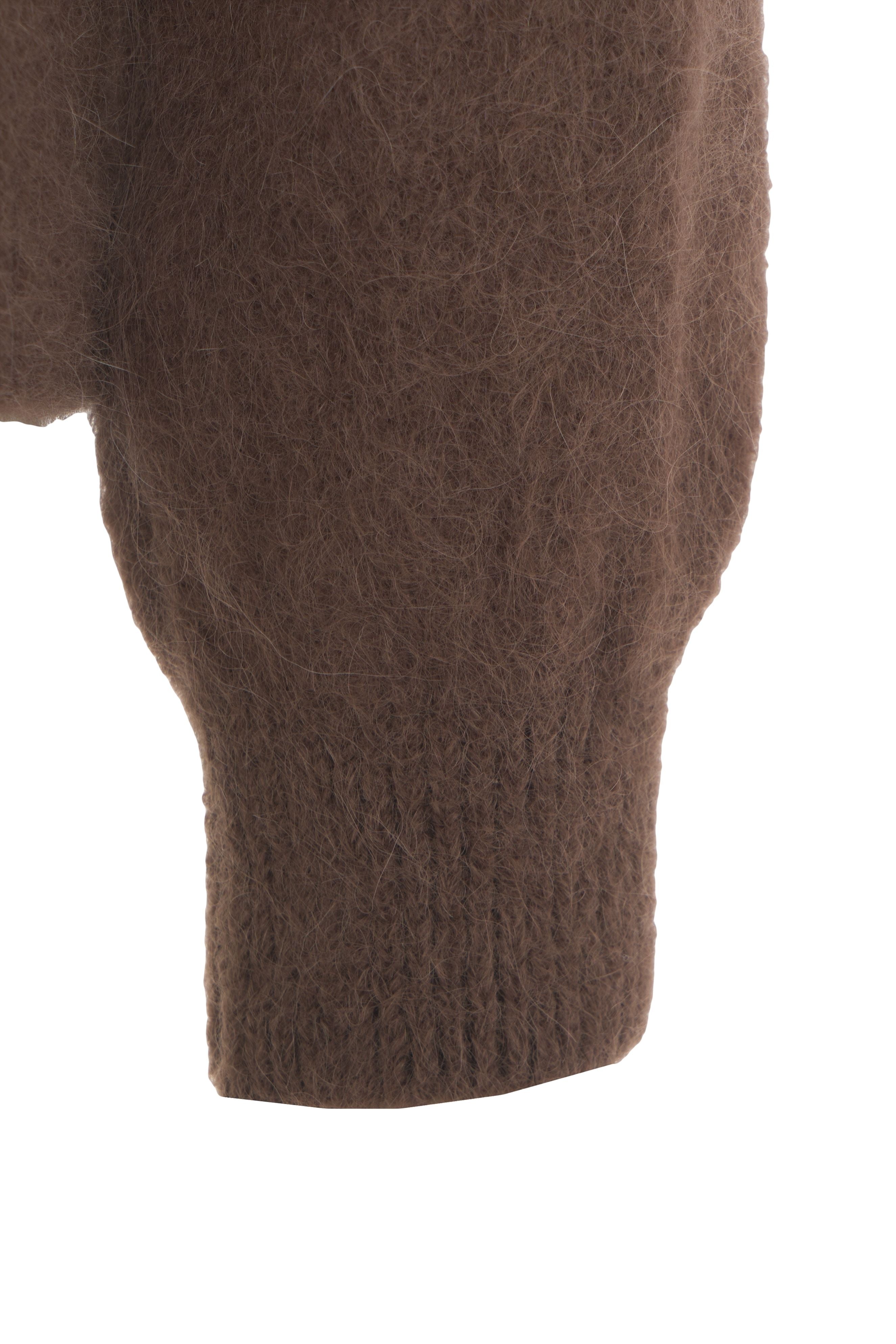 AMERICANDREAMS Loose Fit V-Neck Pullover with Voluminous Sleeves