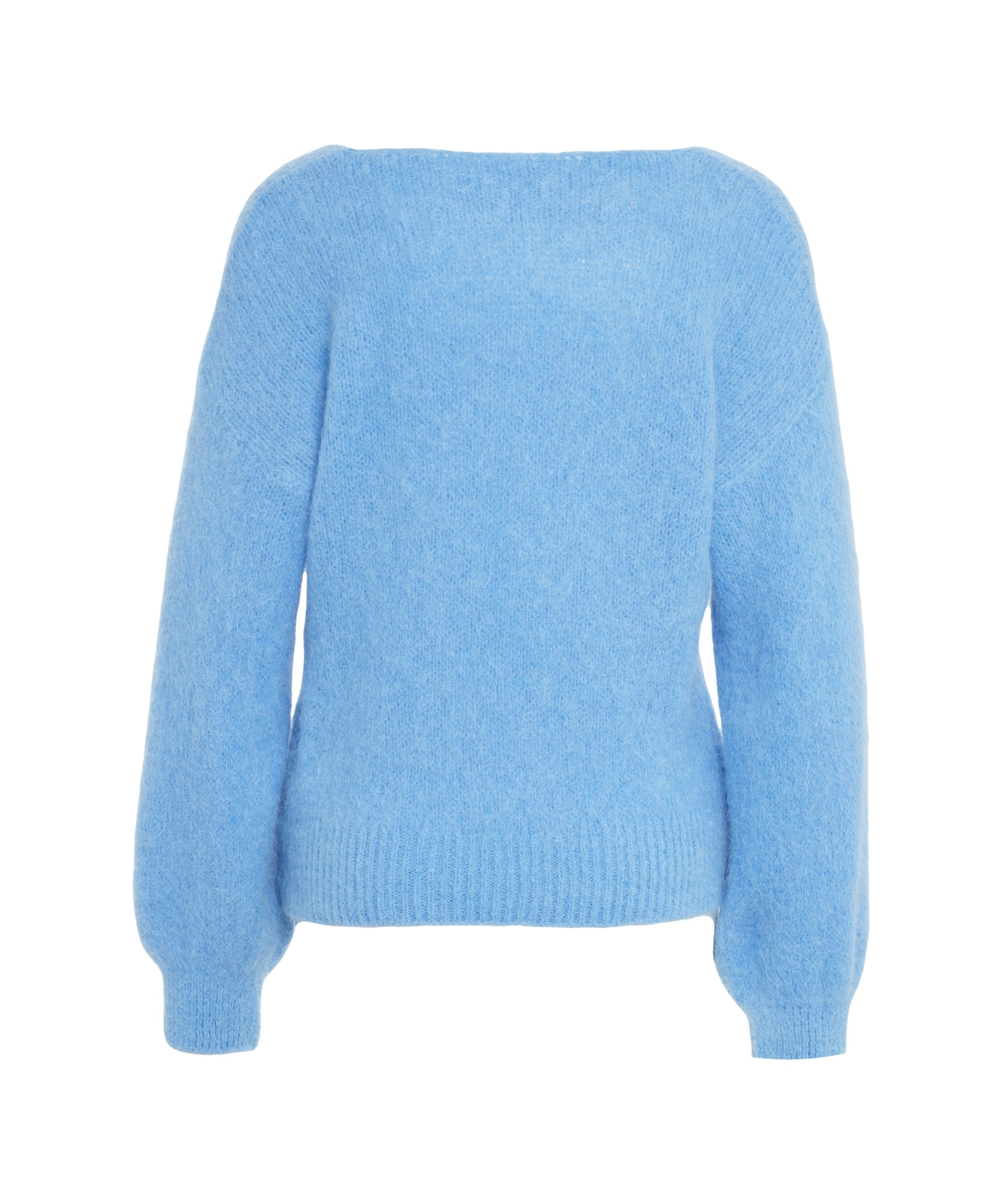 AMERICANDREAMS Loose Fit V-Neck Pullover with Voluminous Sleeves