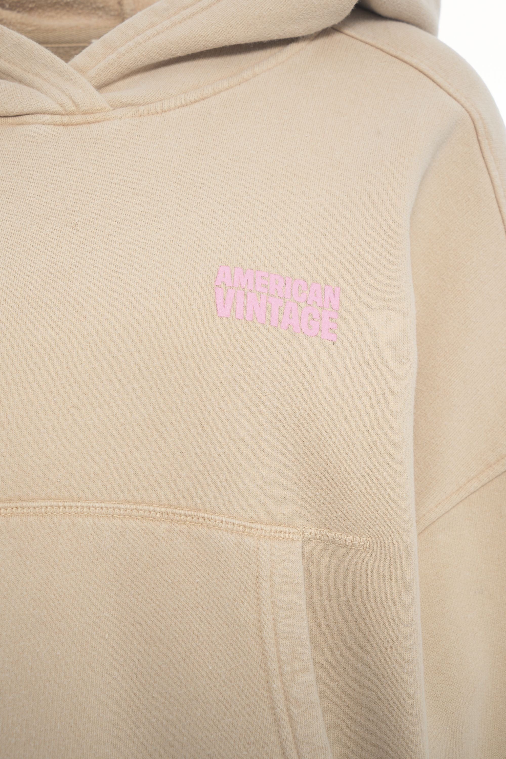 AMERICAN VINTAGE Relaxed Fit Vintage Sweatshirt with Hoodie for Women