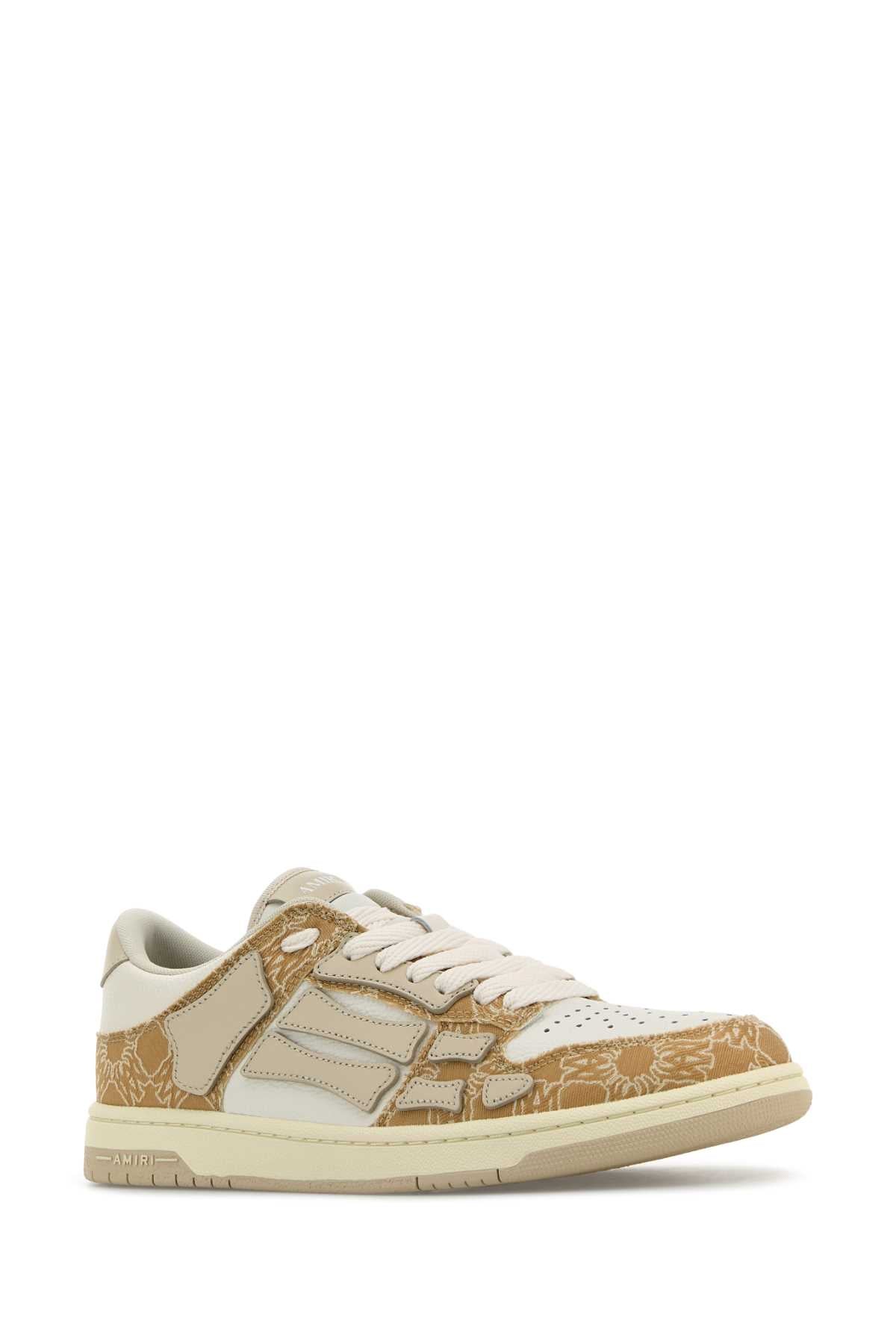 AMIRI Multicolored Leather and Fabric Low Top Sneakers for Men