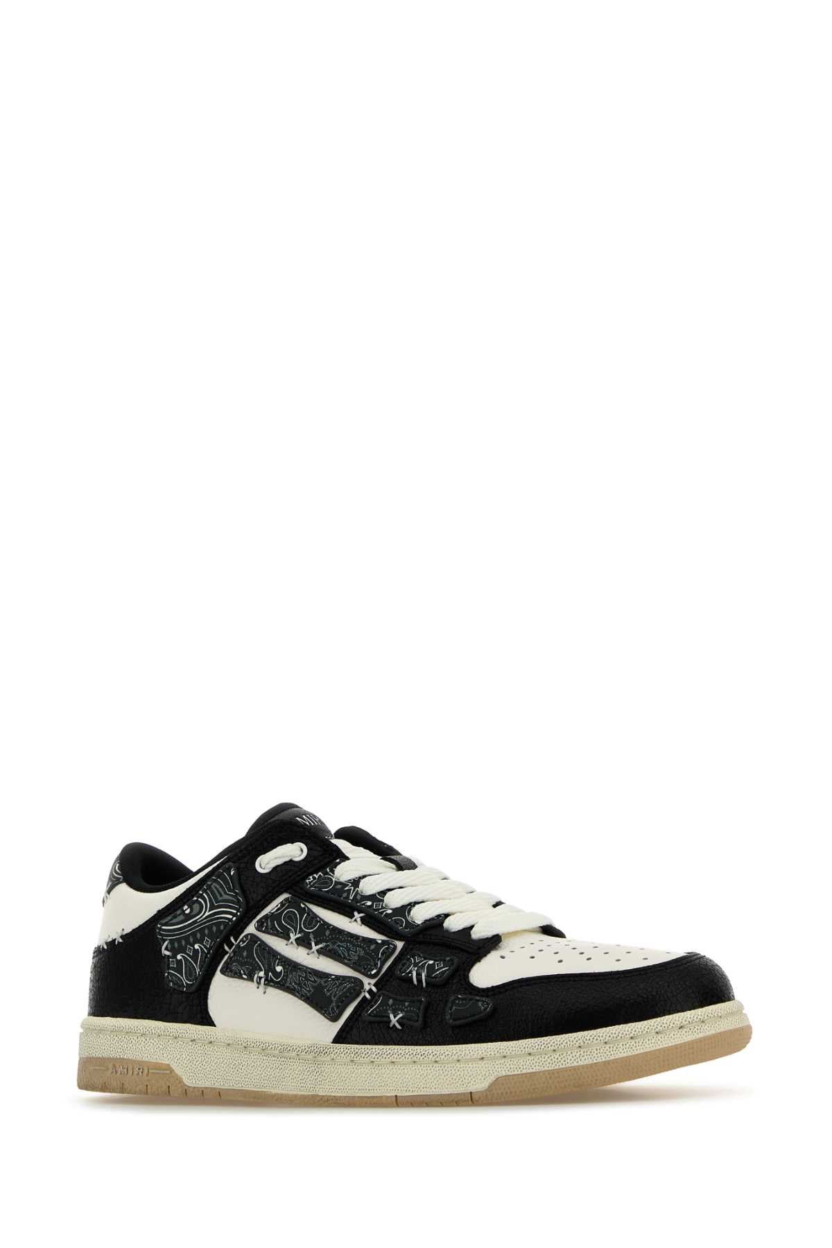AMIRI Dual-Tone Leather Bandana Sneaker