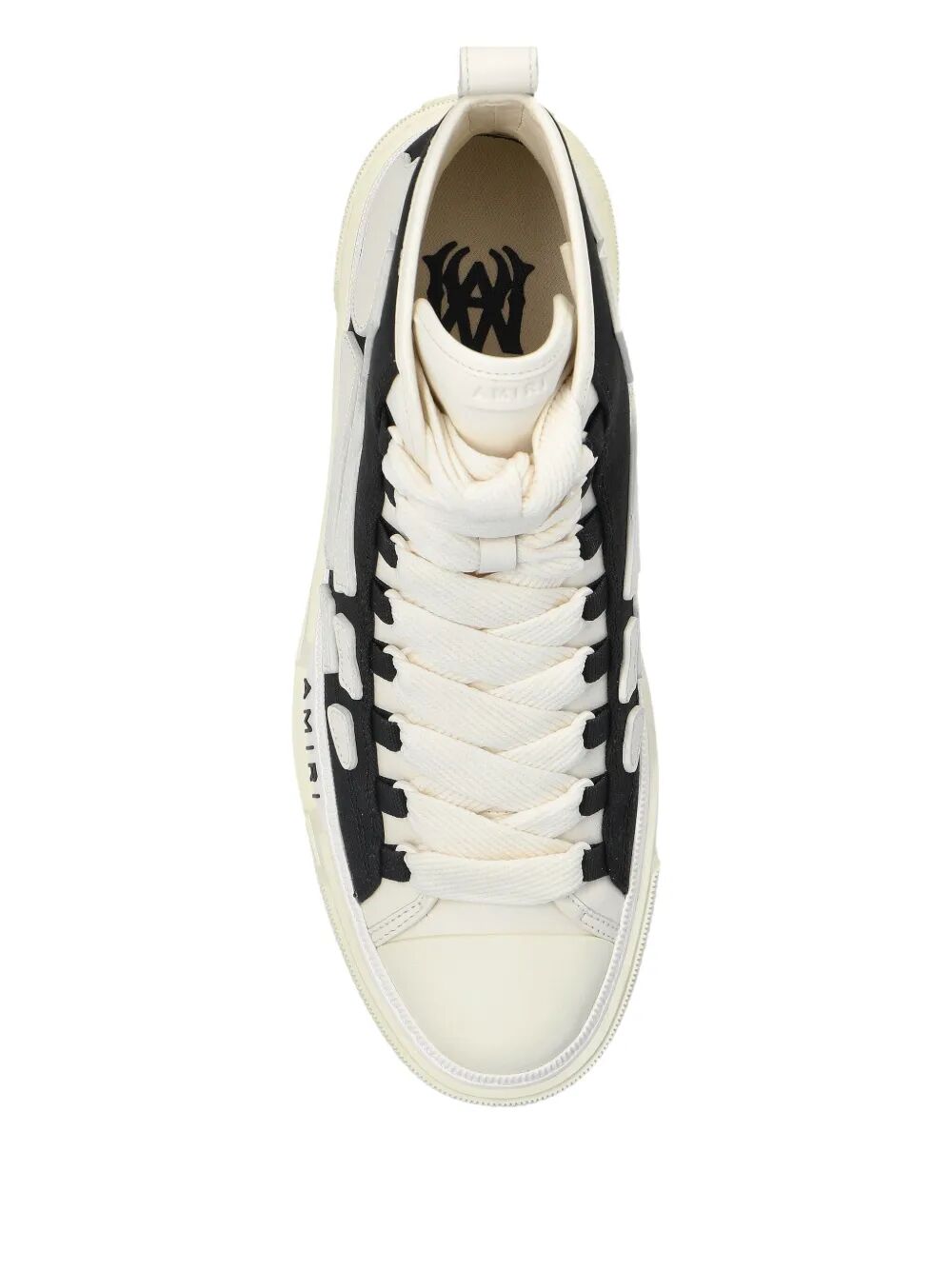 AMIRI Skeleton-Print Hi-Top Sneakers for Men