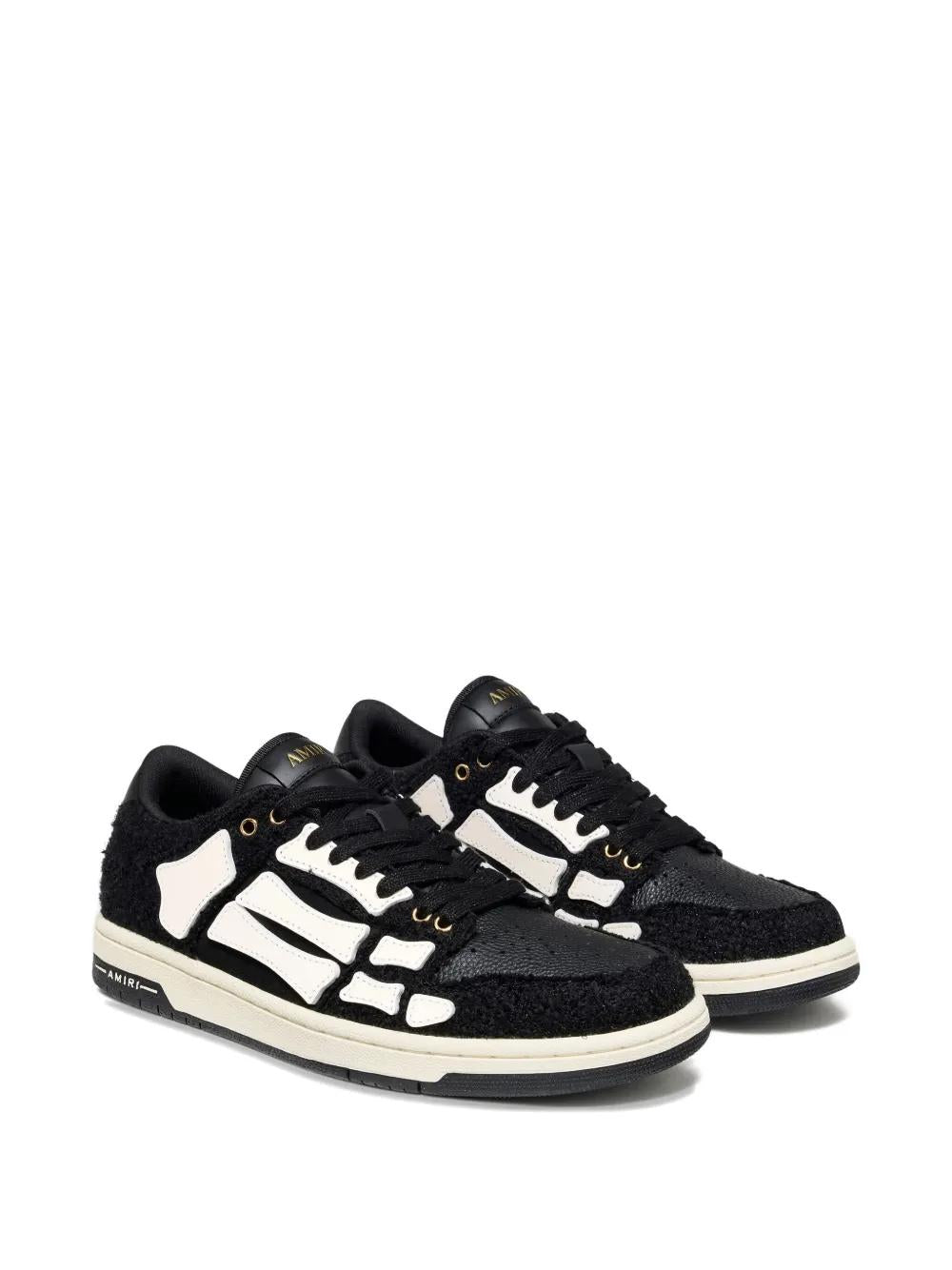 AMIRI Skeleton Detailing Lace-Up Low Top Sneakers for Men