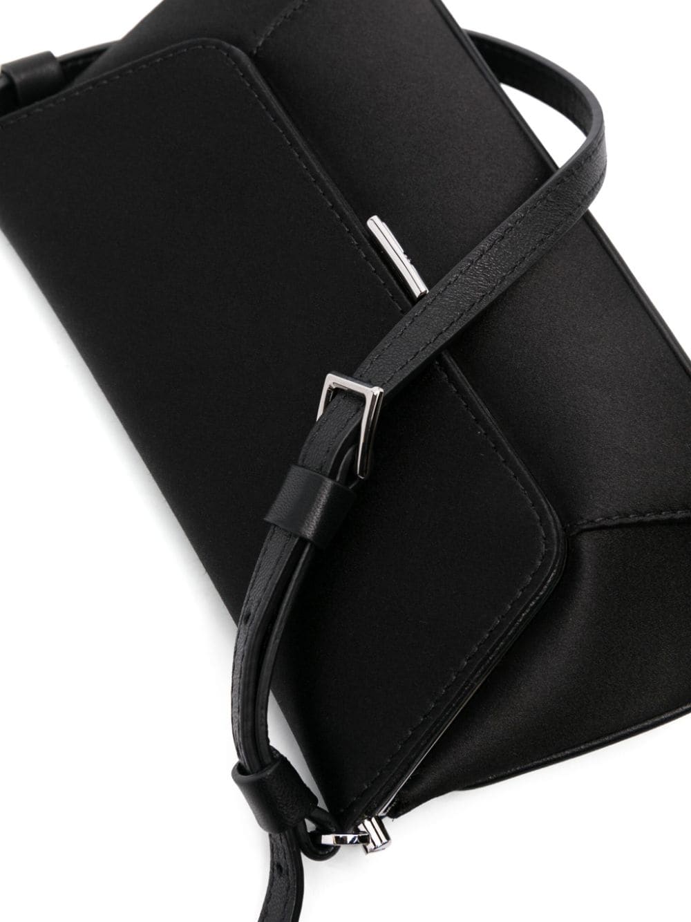 AMINA MUADDI Mini Satin Shoulder Handbag