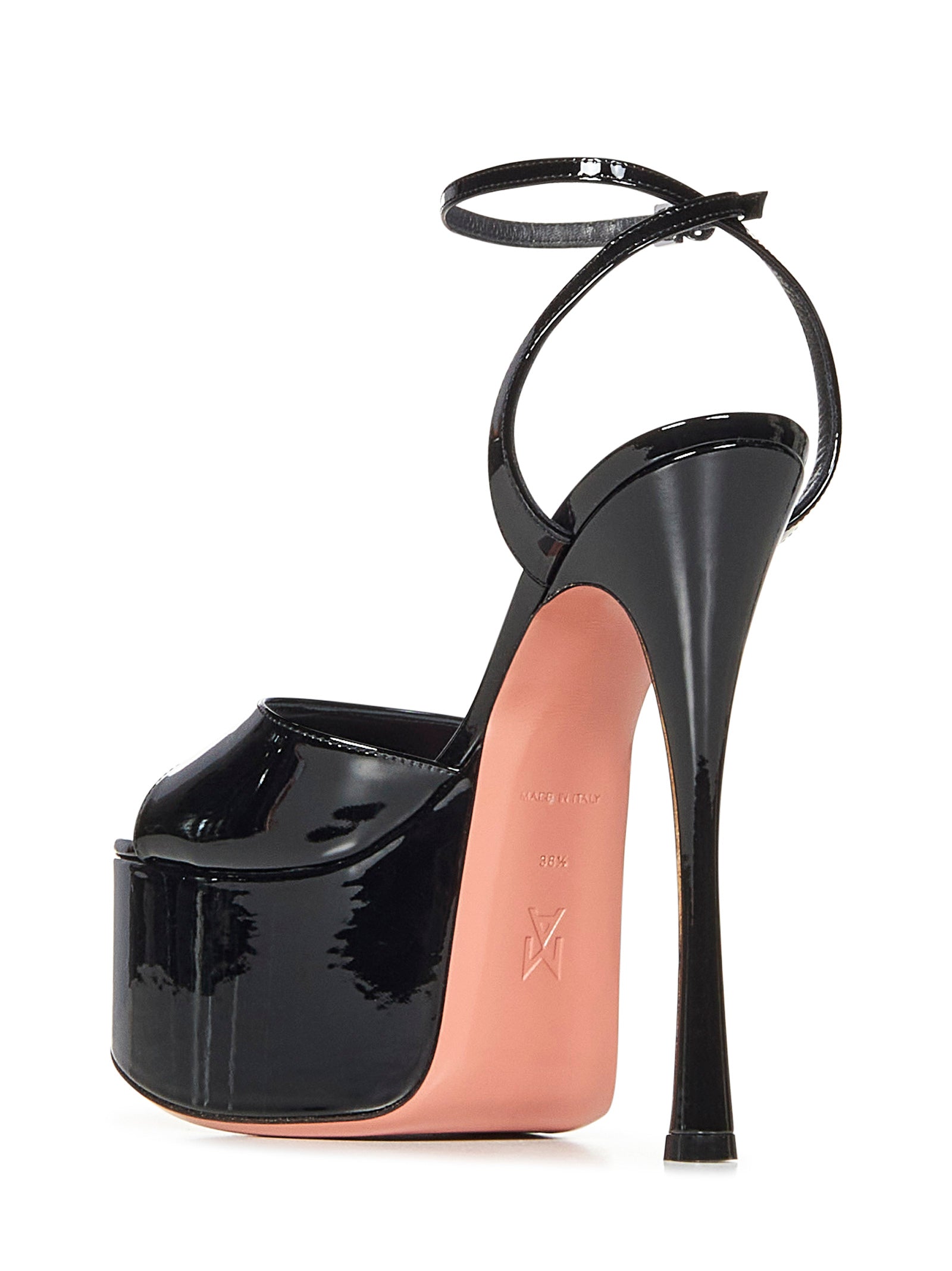 AMINA MUADDI Stunning Stiletto Sandals with Platform - 155 mm Heel