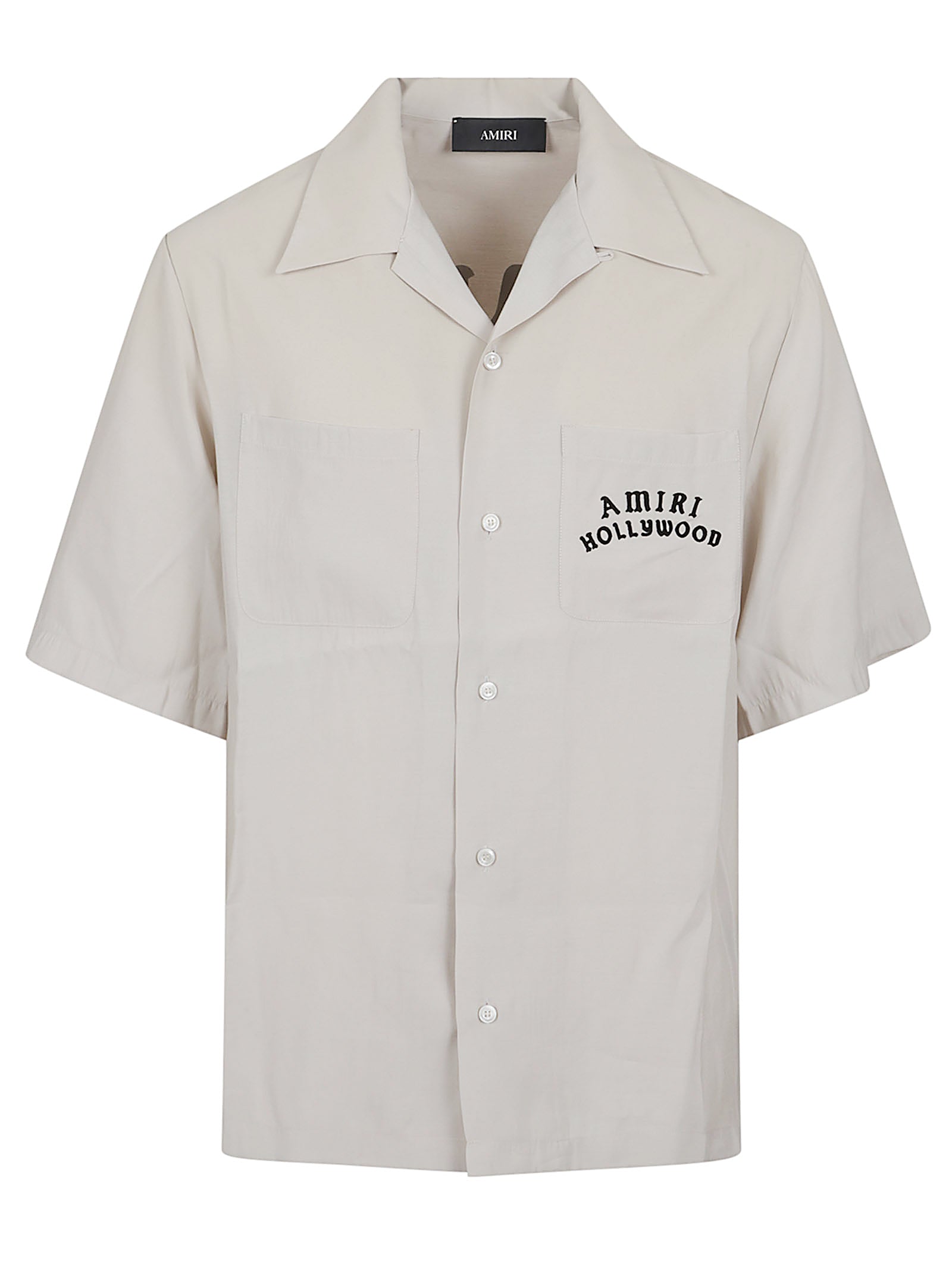 AMIRI Short-Sleeved Bowling Shirt with Cuban Collar