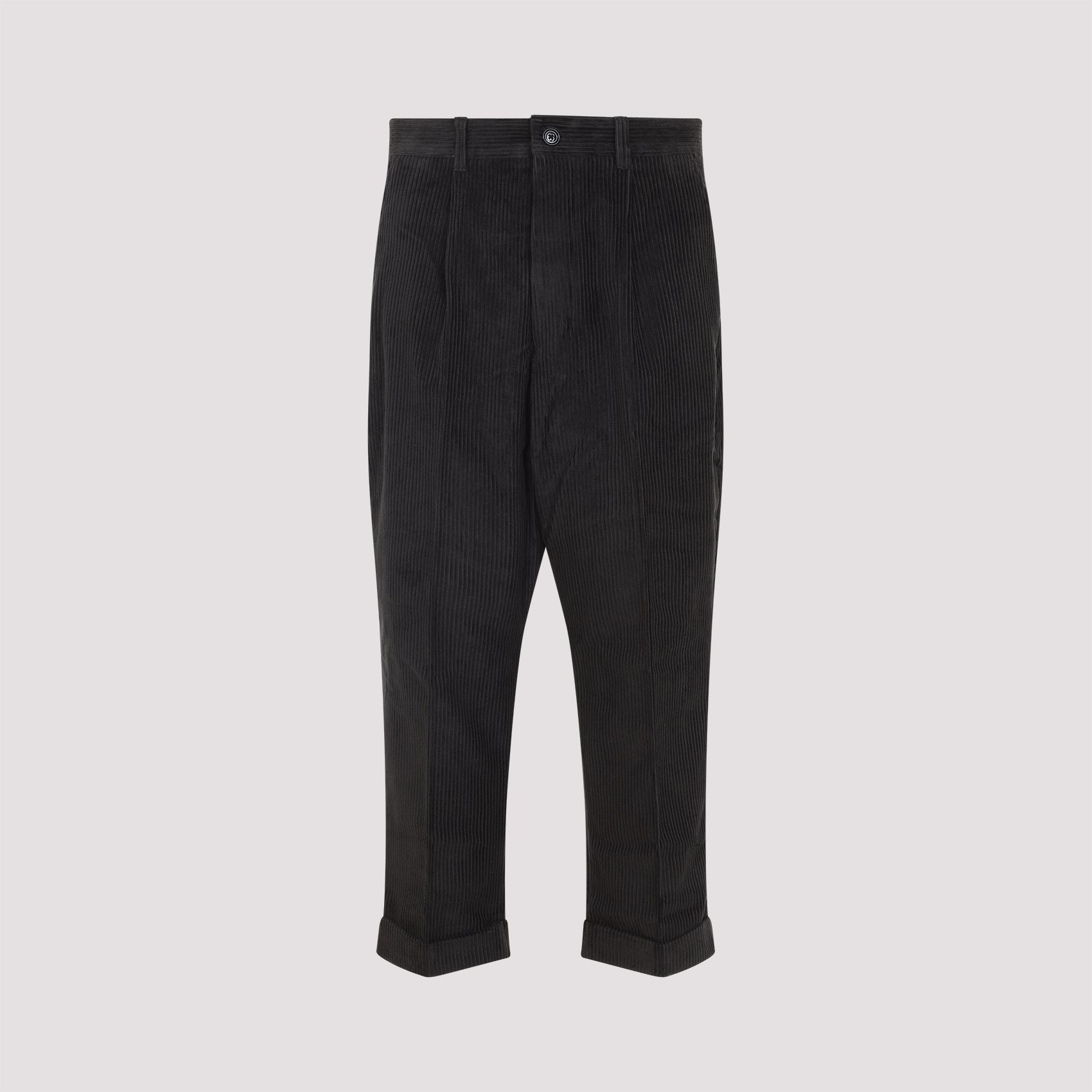 AMI Comfortable Relaxed Fit Trousers for Men - FW25