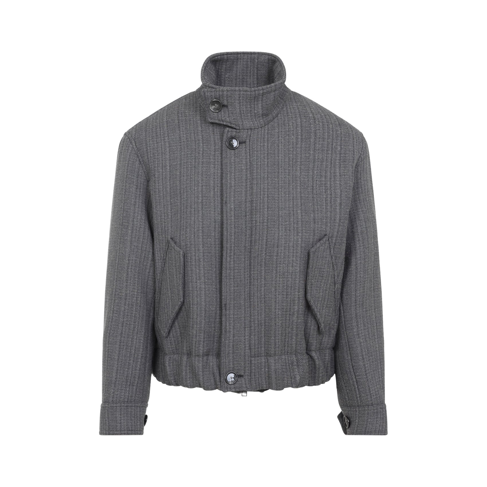 AMI Refined Wool Blend Jacket for Men