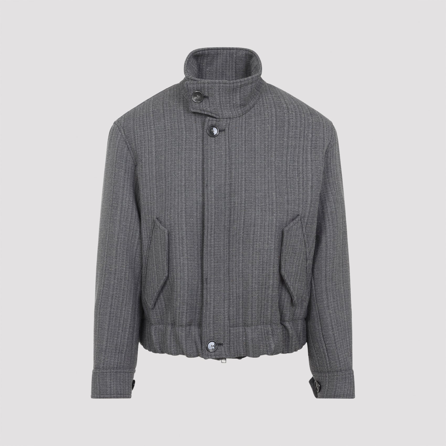 AMI Refined Wool Blend Jacket for Men