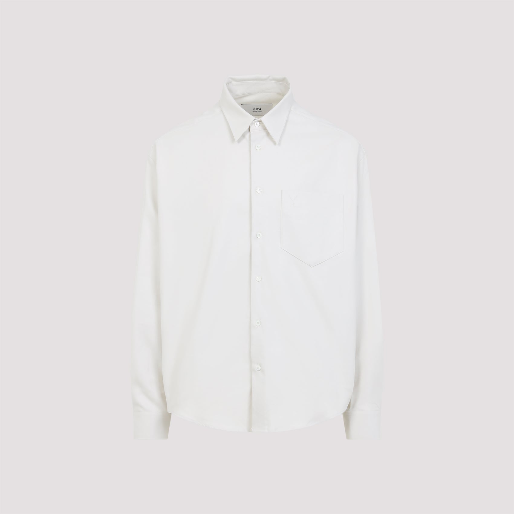 AMI Classic Fit Cotton Shirt for Men - FW25