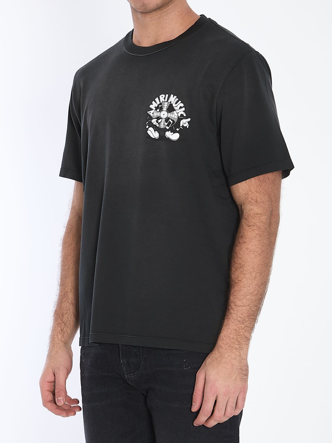 AMIRI Music Record Crewneck T-Shirt - Size L