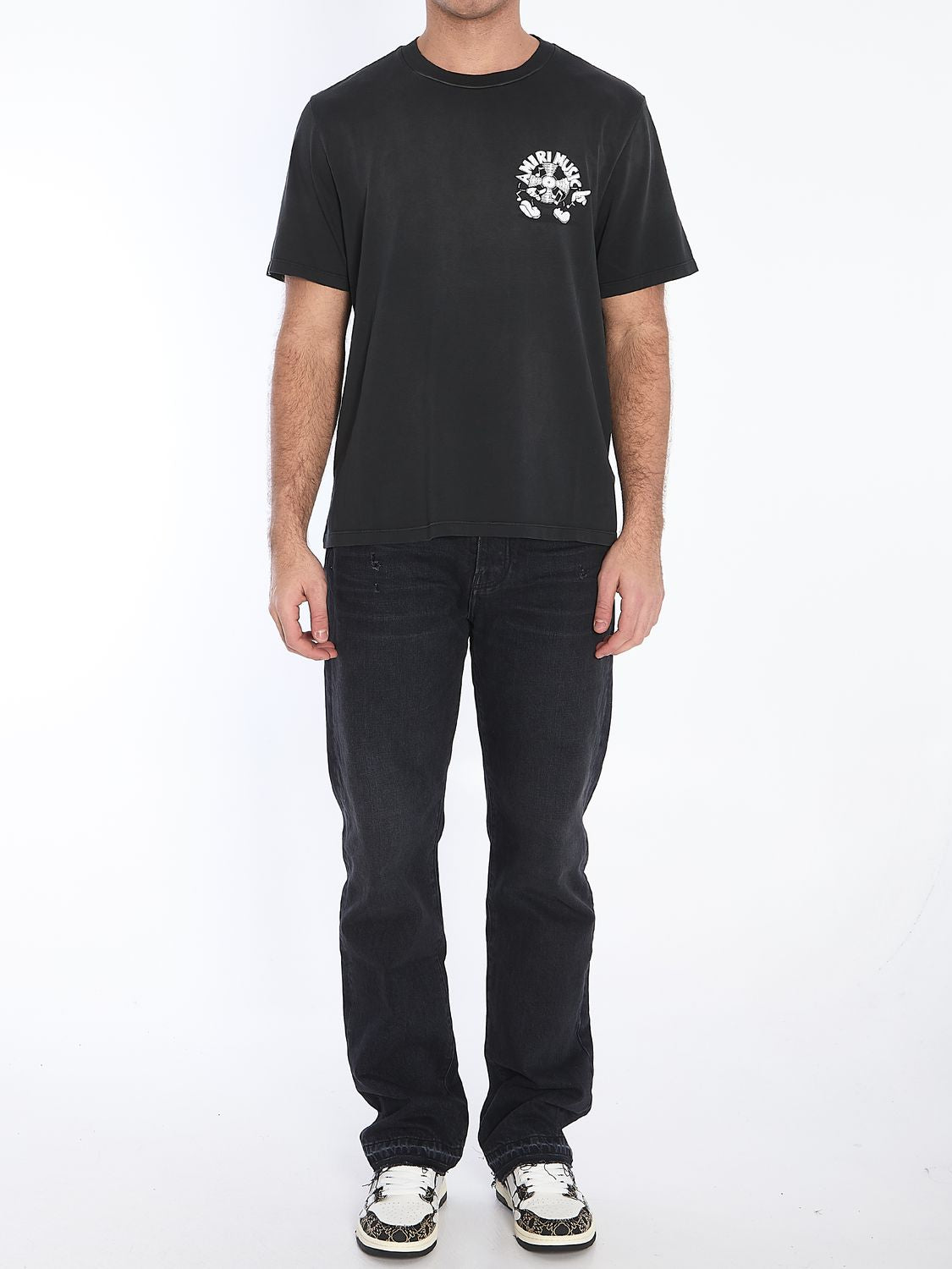 AMIRI Music Record Crewneck T-Shirt - Size L