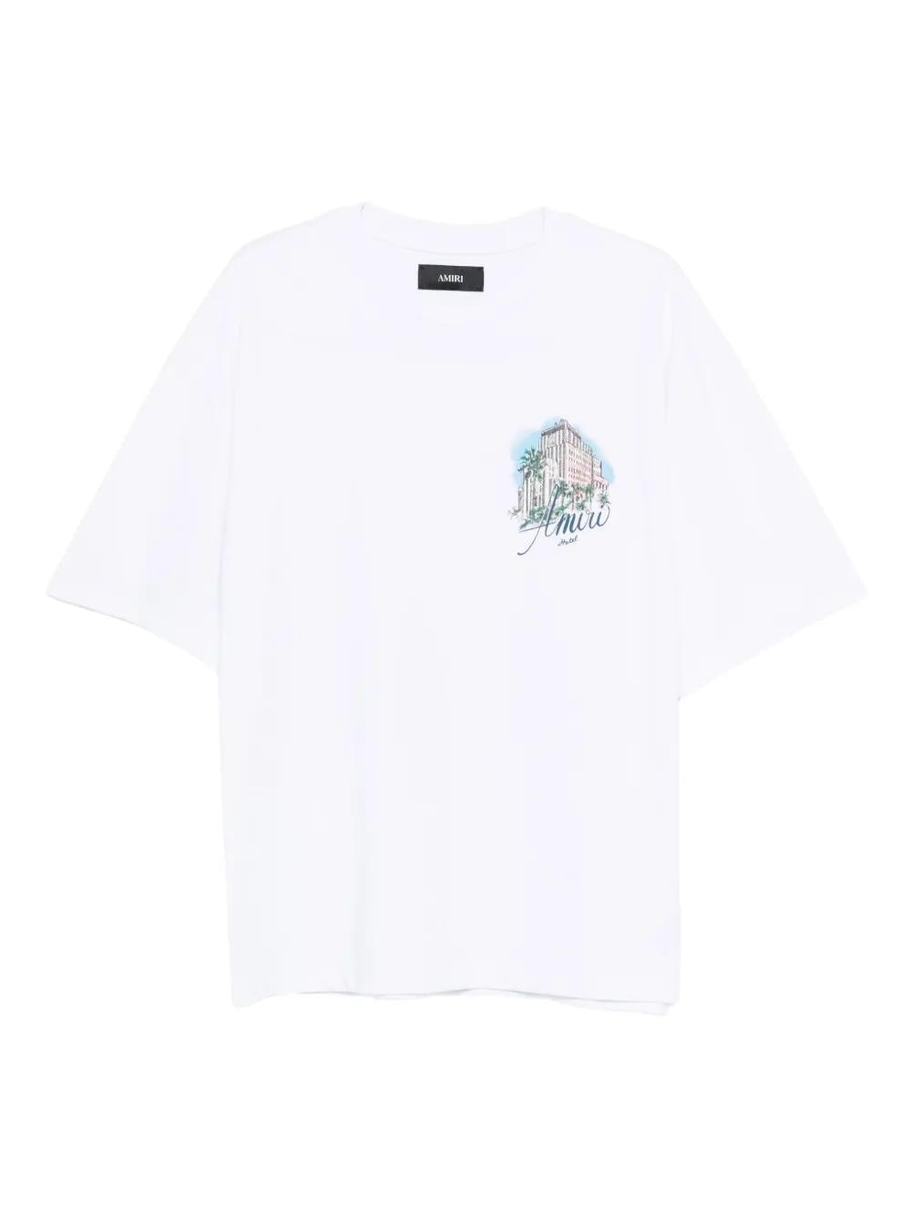 AMIRI Graphic Print Drawstring T-Shirt