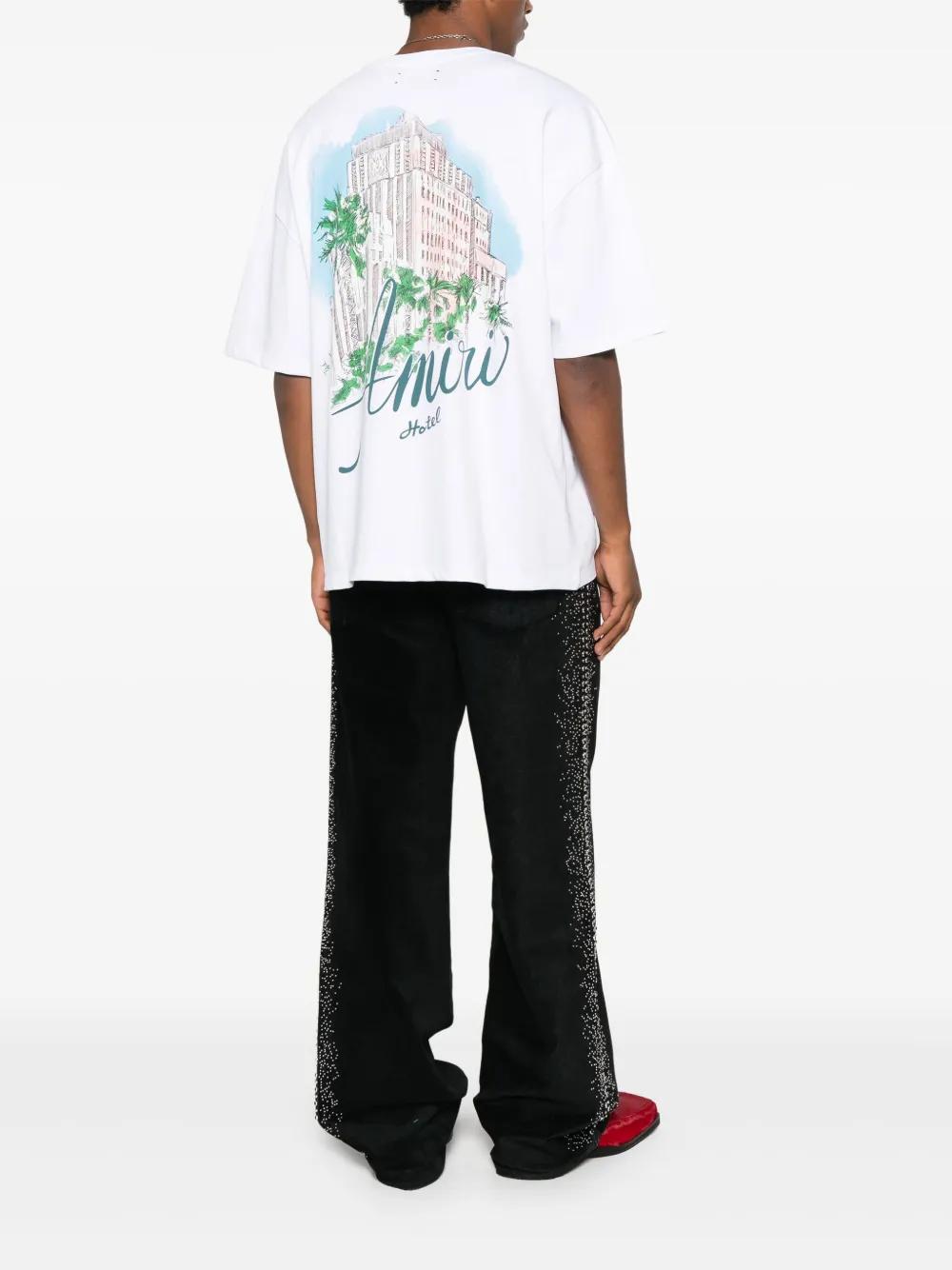 AMIRI Graphic Print Drawstring T-Shirt