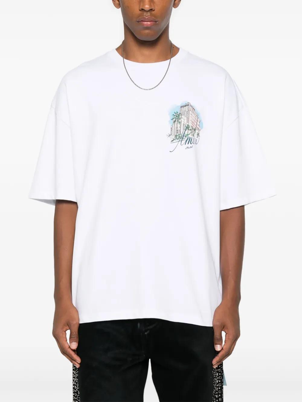AMIRI Graphic Print Drawstring T-Shirt