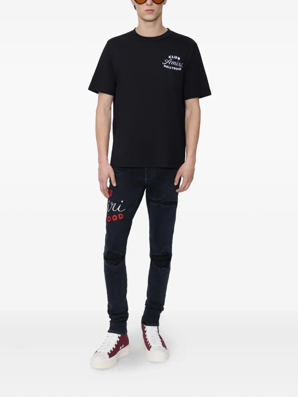 AMIRI Logo-Print Crew-Neck Tee for Men