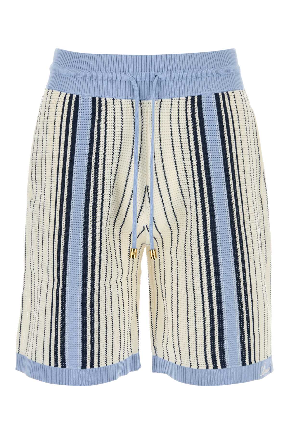 AMIRI Embroidered Knit Bermuda Shorts