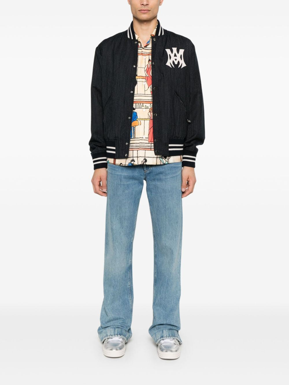 AMIRI Pinstripe Bomber Jacket for Men - SS25