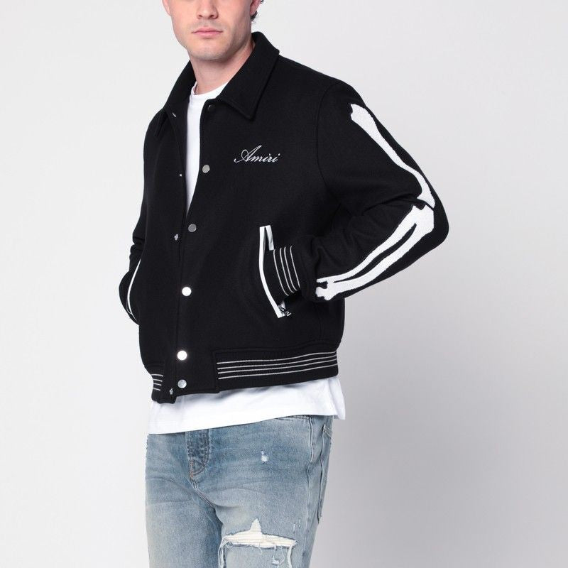 AMIRI Classic Wool Blend Jacket with Logo