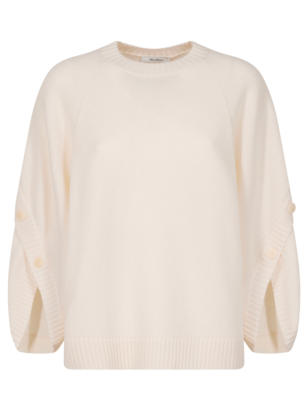 MAX MARA Oversized Wool and Cashmere Sweater with Crossover Detail