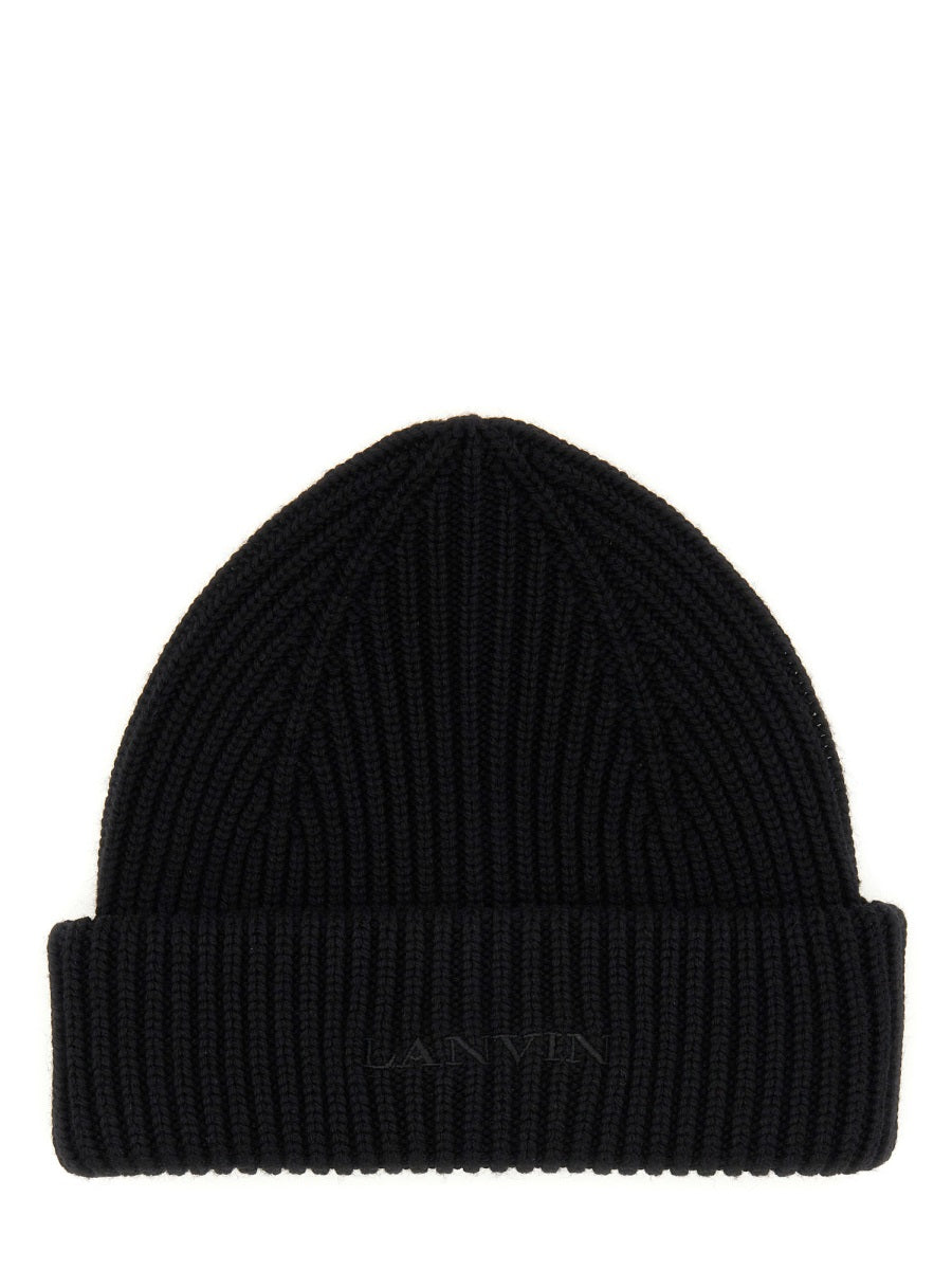 LANVIN Wool Beanie Hat for Women - Perfect Accessory for SS25