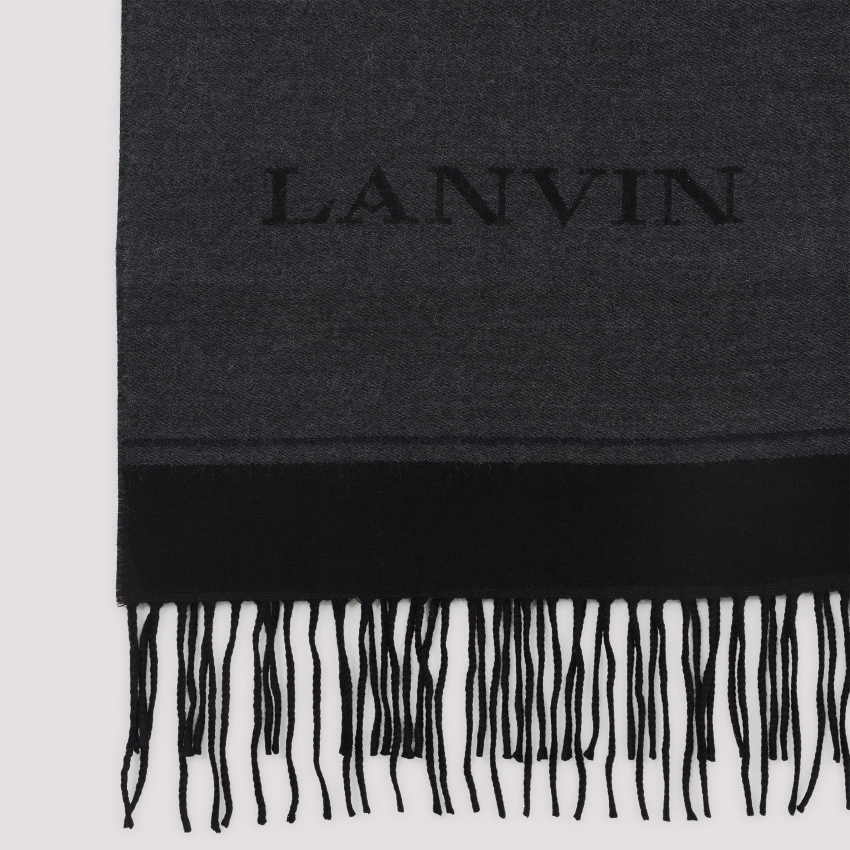LANVIN Squared Logo Scarf 35X180